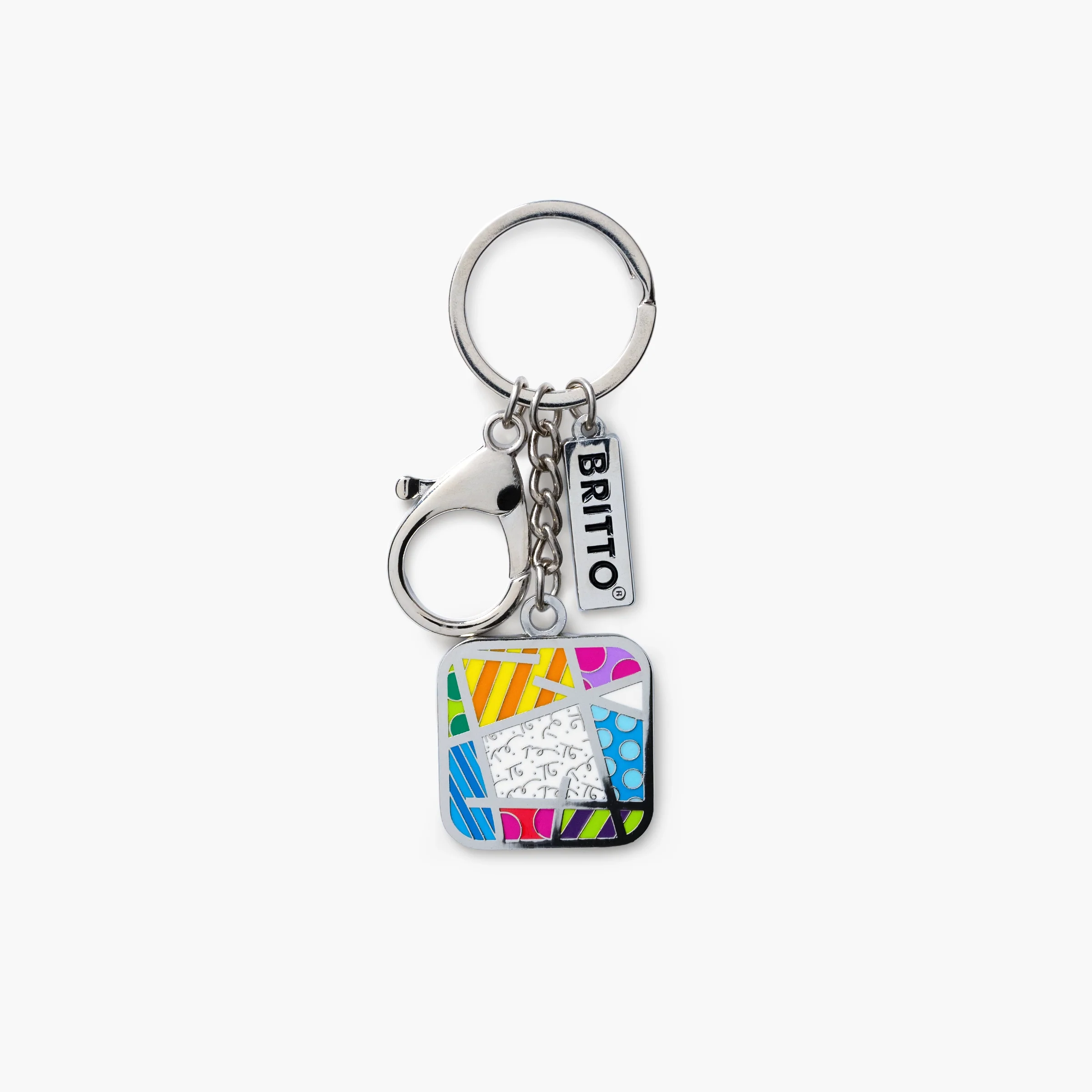 Colorful Landscape Britto Keychain & Bag Charm