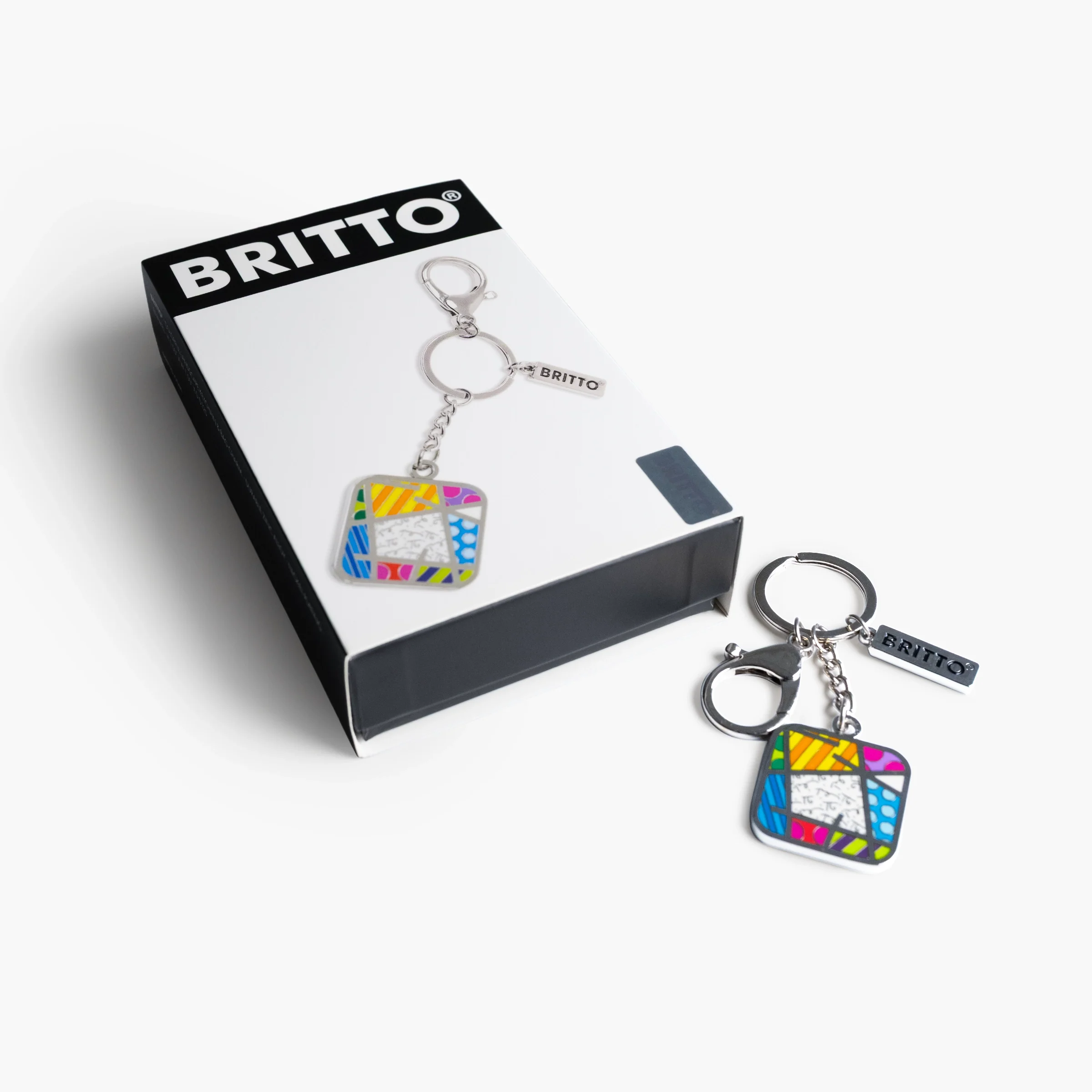 Colorful Landscape Britto Keychain & Bag Charm - Image 3
