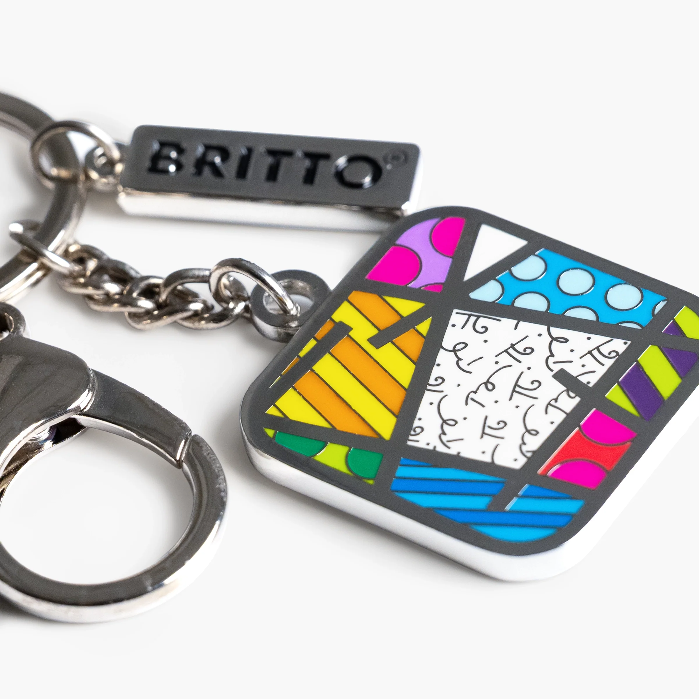 Colorful Landscape Britto Keychain & Bag Charm - Image 4