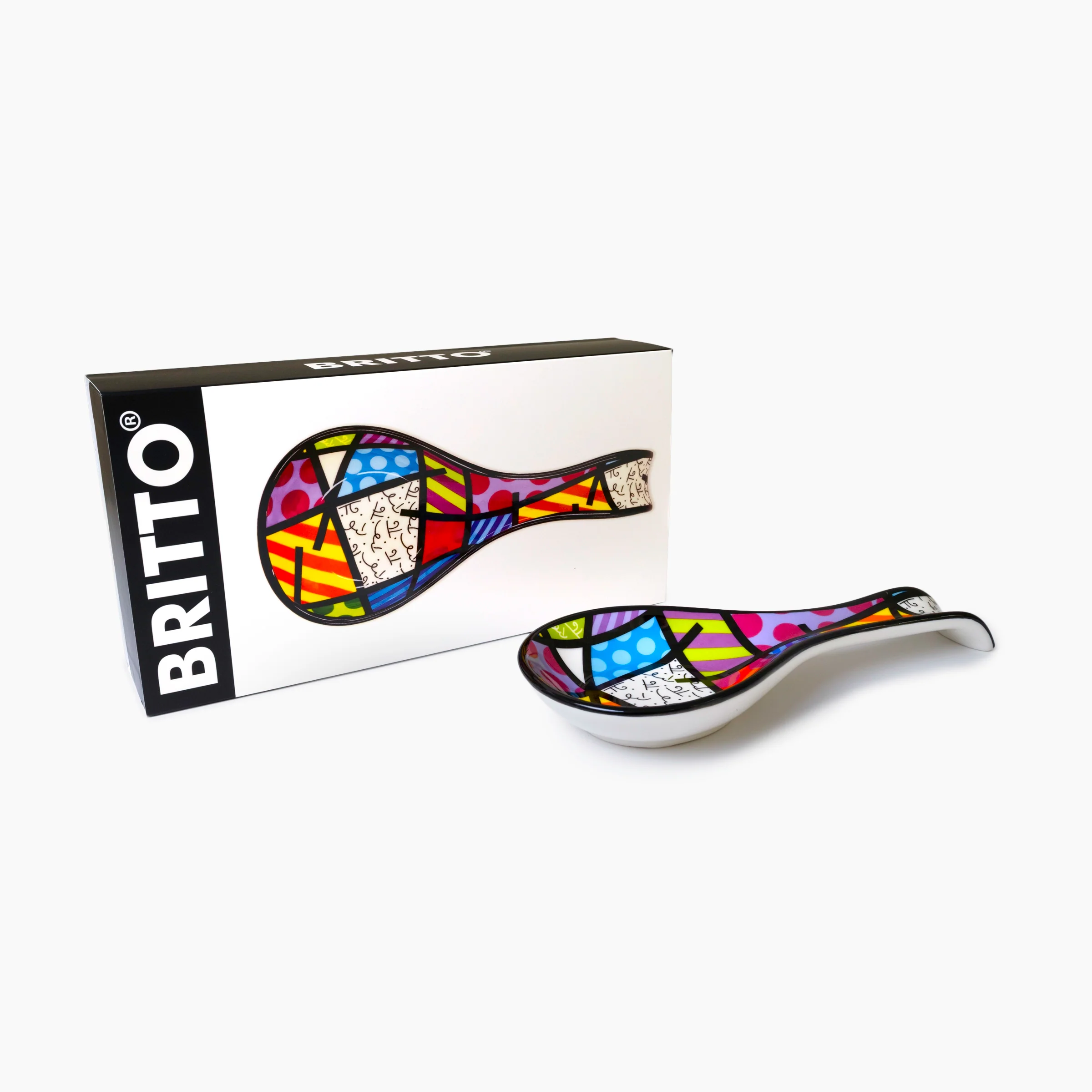 Colorful Landscape Britto Spoon Rest - Image 4