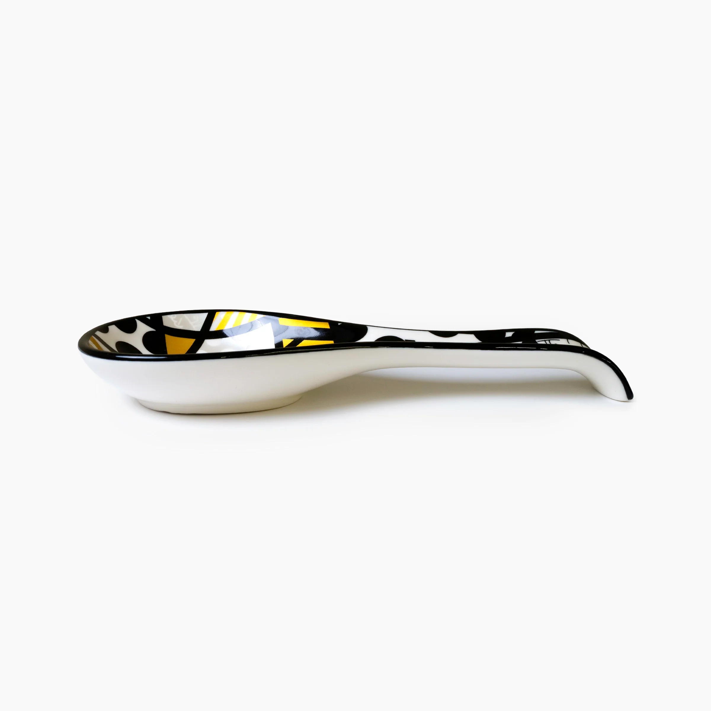 Black & Gold Landscape Britto Spoon Rest - Image 3
