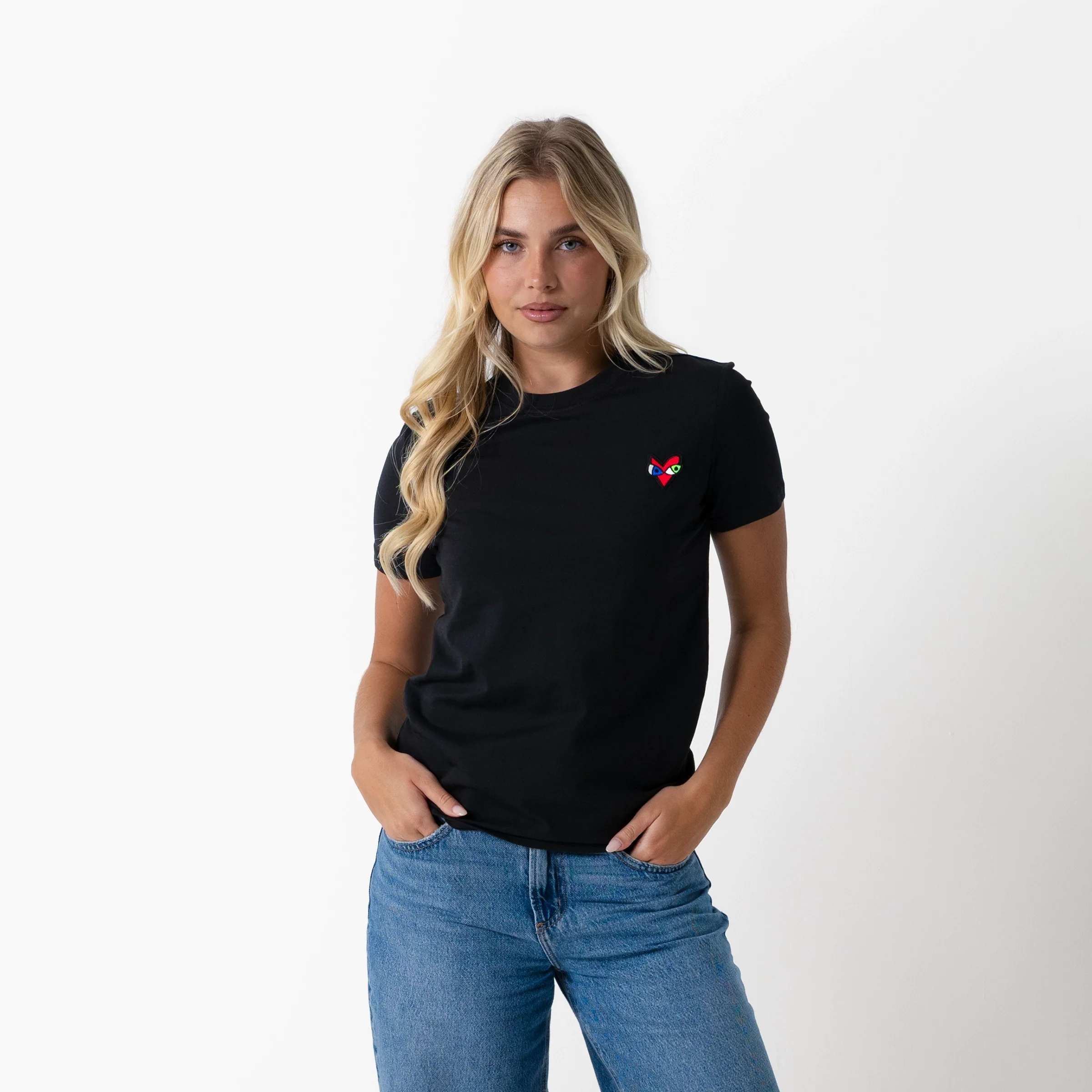 Crazy Love Black T-Shirt for Women