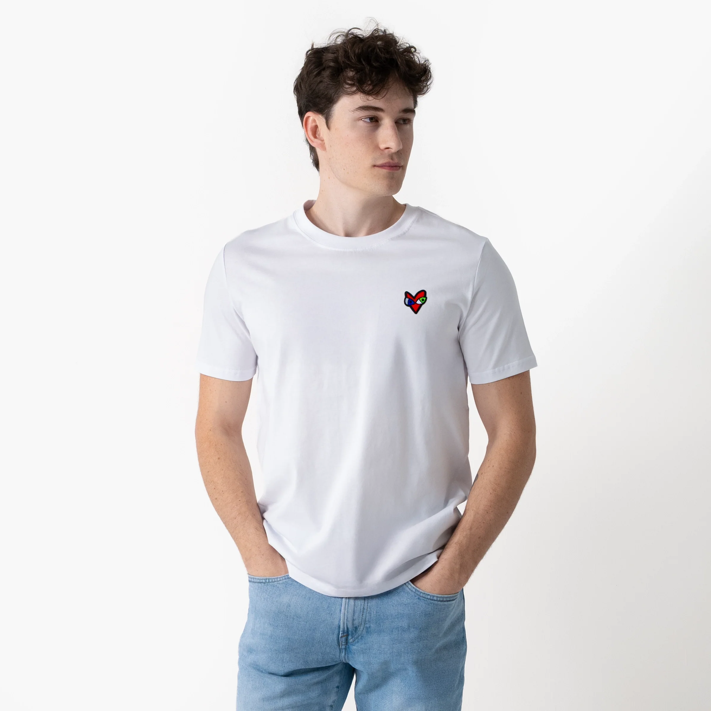 Crazy Love White T-Shirt for Men