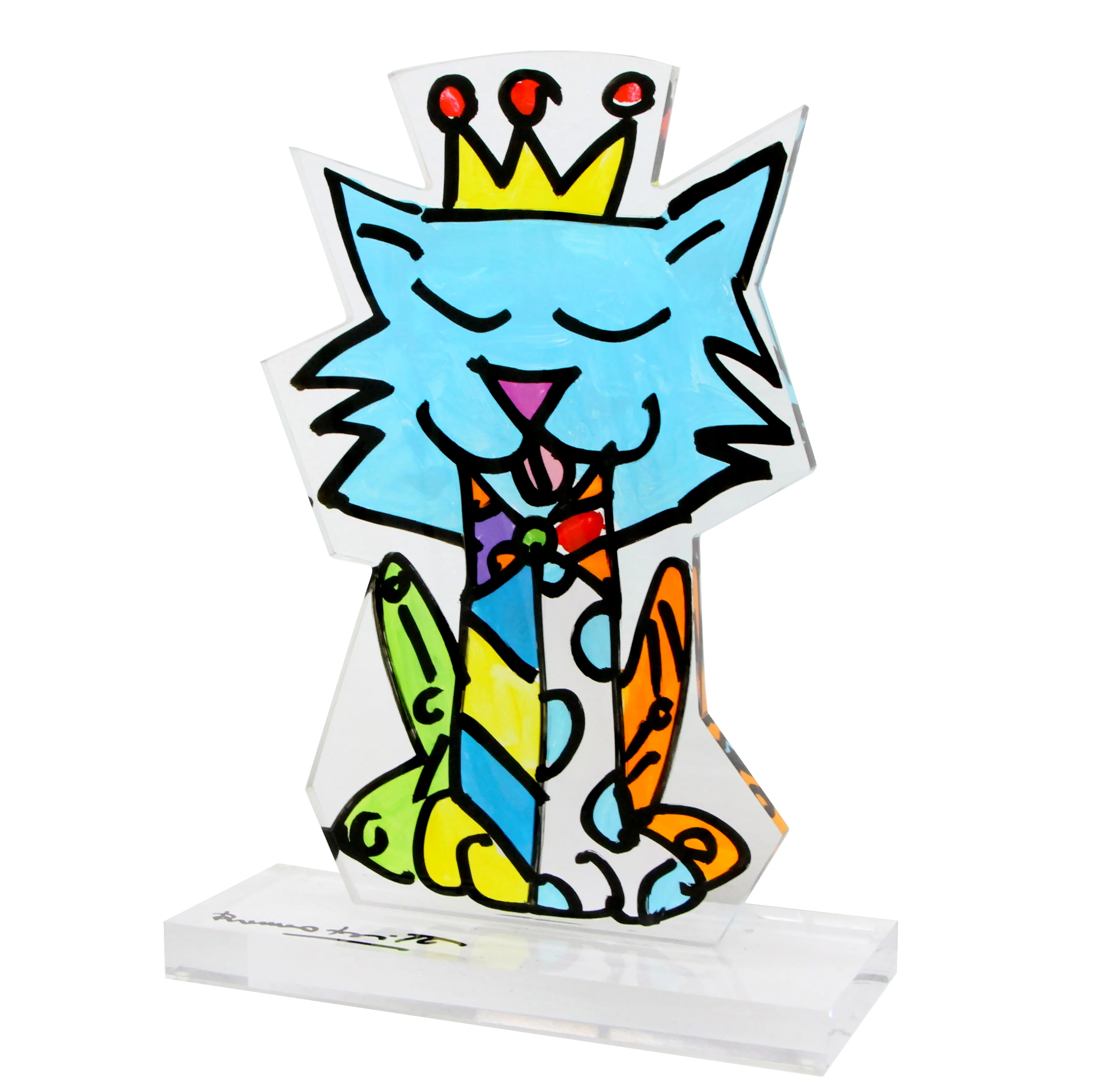 Crown Cat - Original Object Art