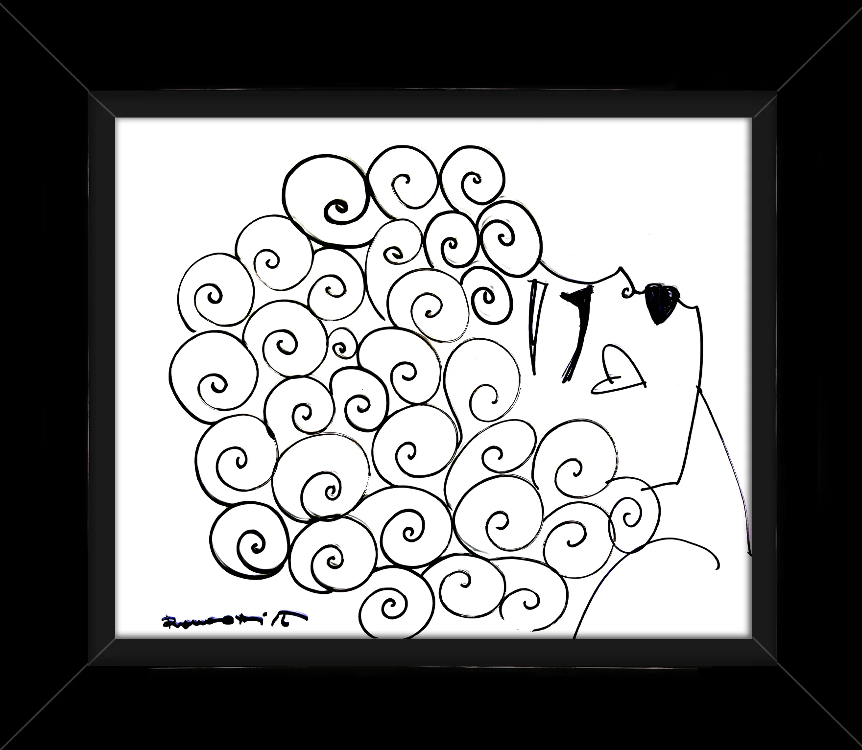CURLY -  Original Drawing - Image 2