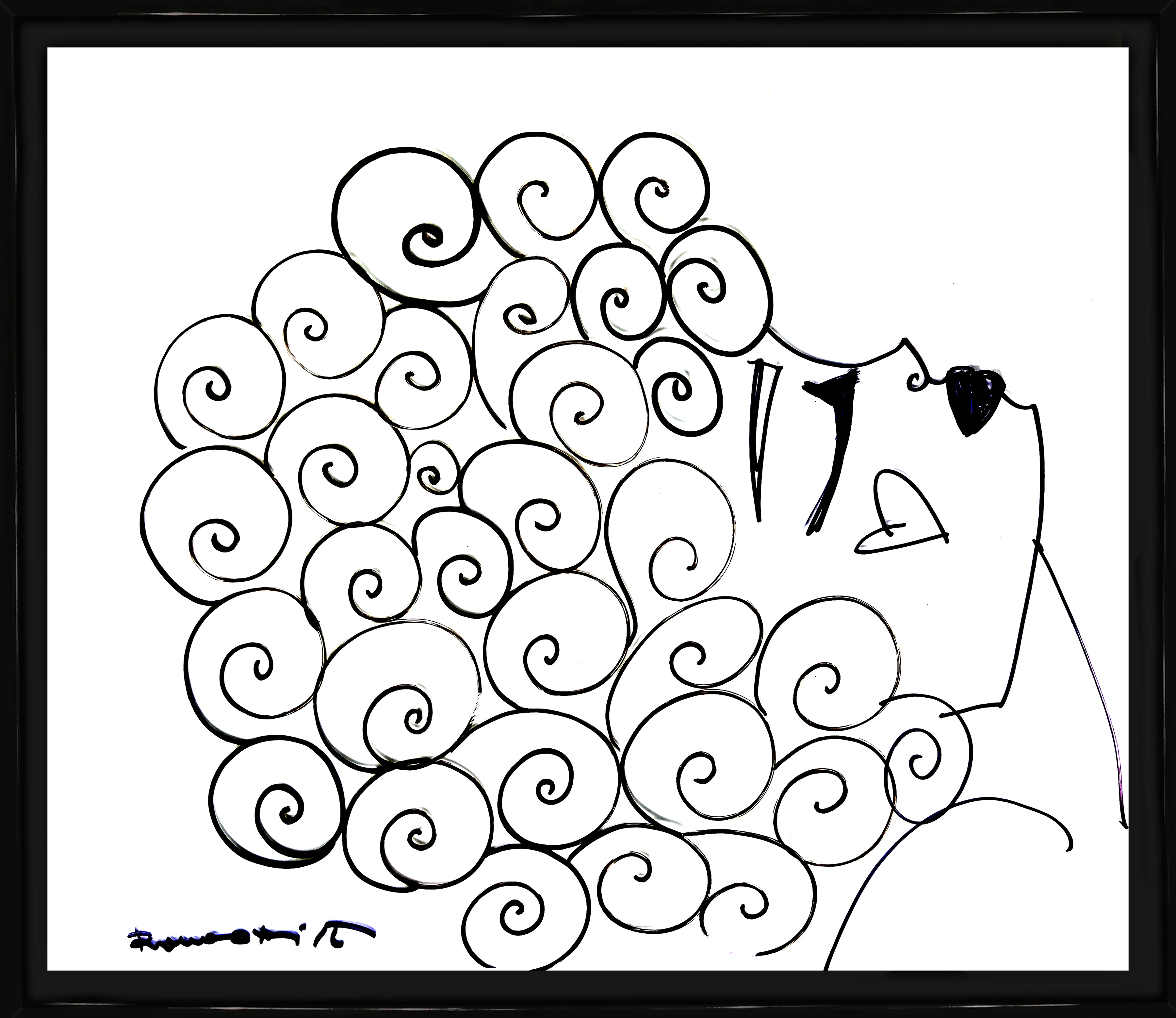 CURLY -  Original Drawing - Image 5