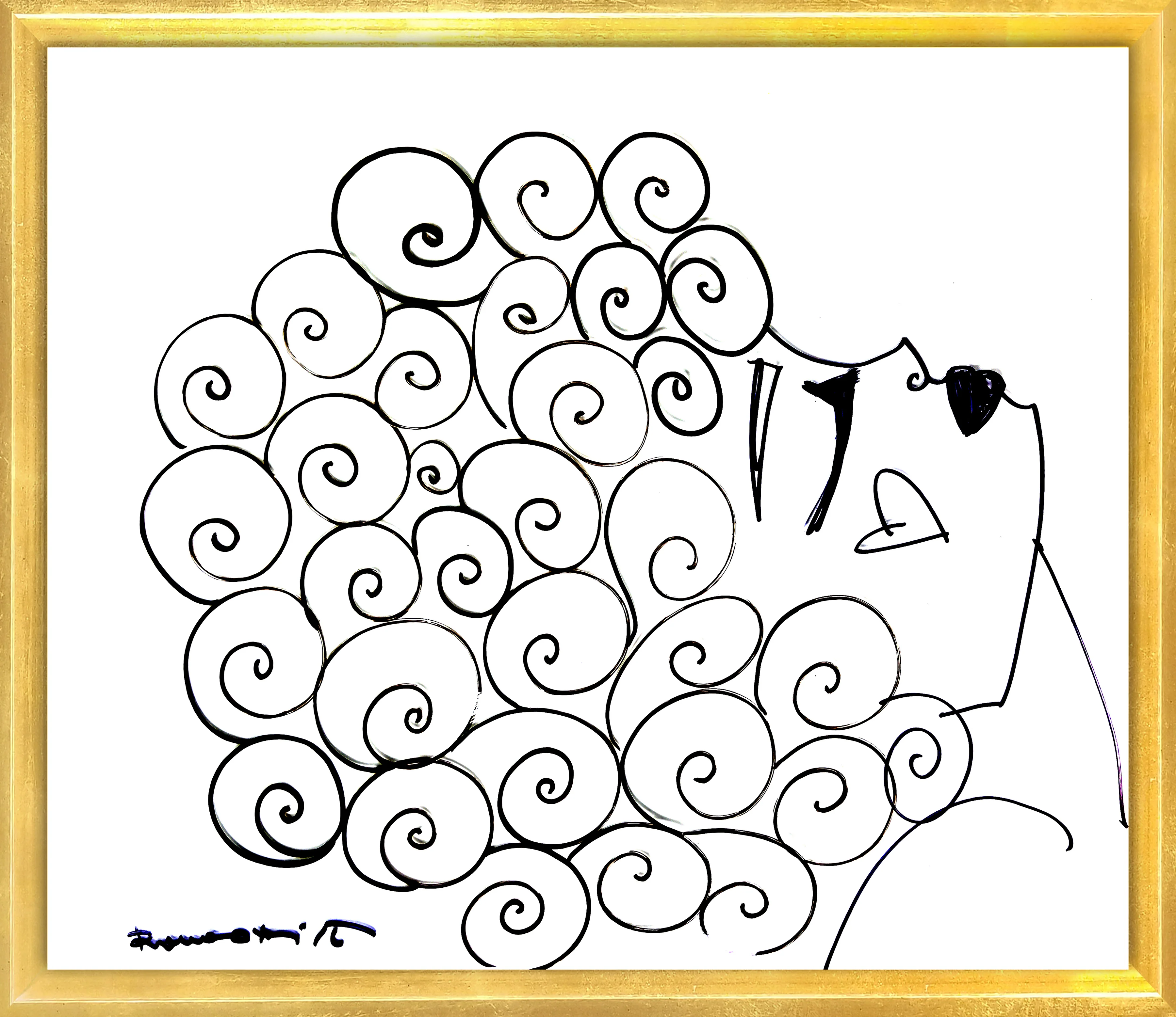 CURLY -  Original Drawing - Image 7