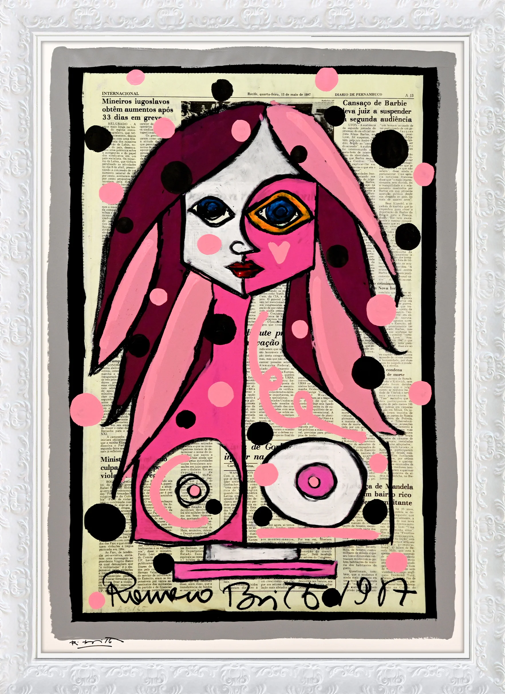 Deep Pink - Mixed Media Original - Image 16