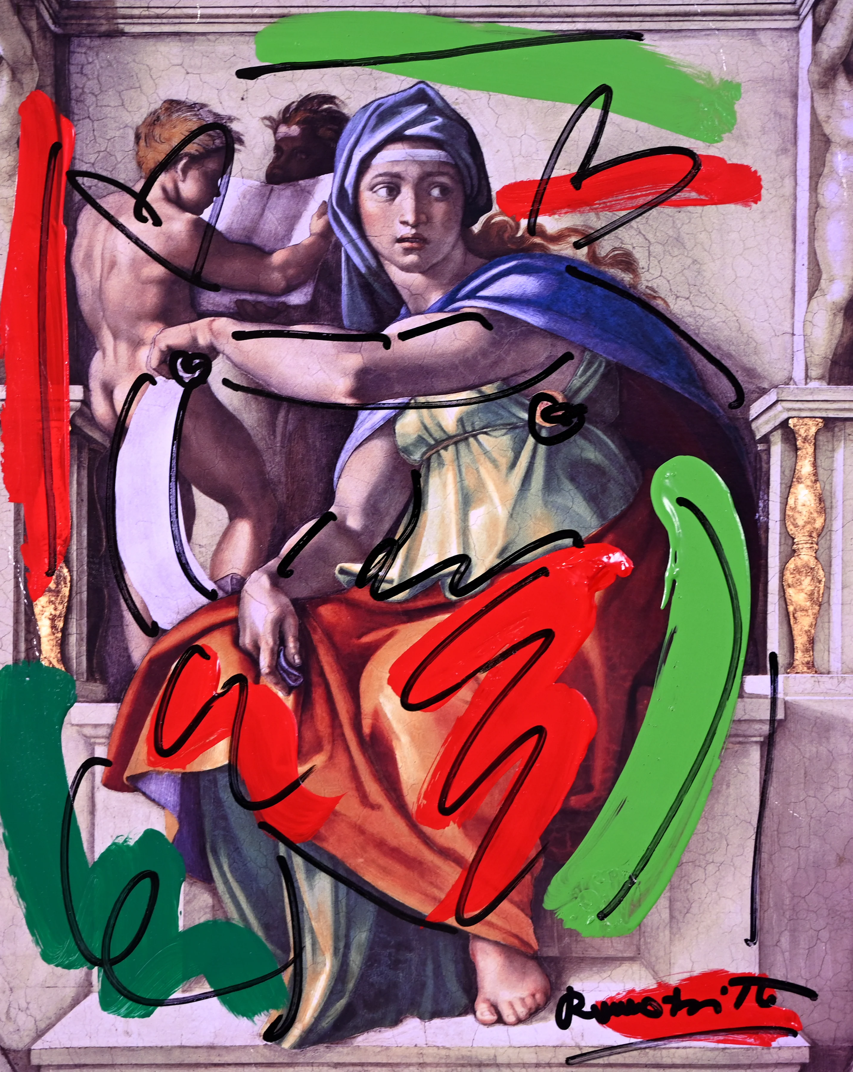 DELPHIC SIBYL - Mixed Media Original
