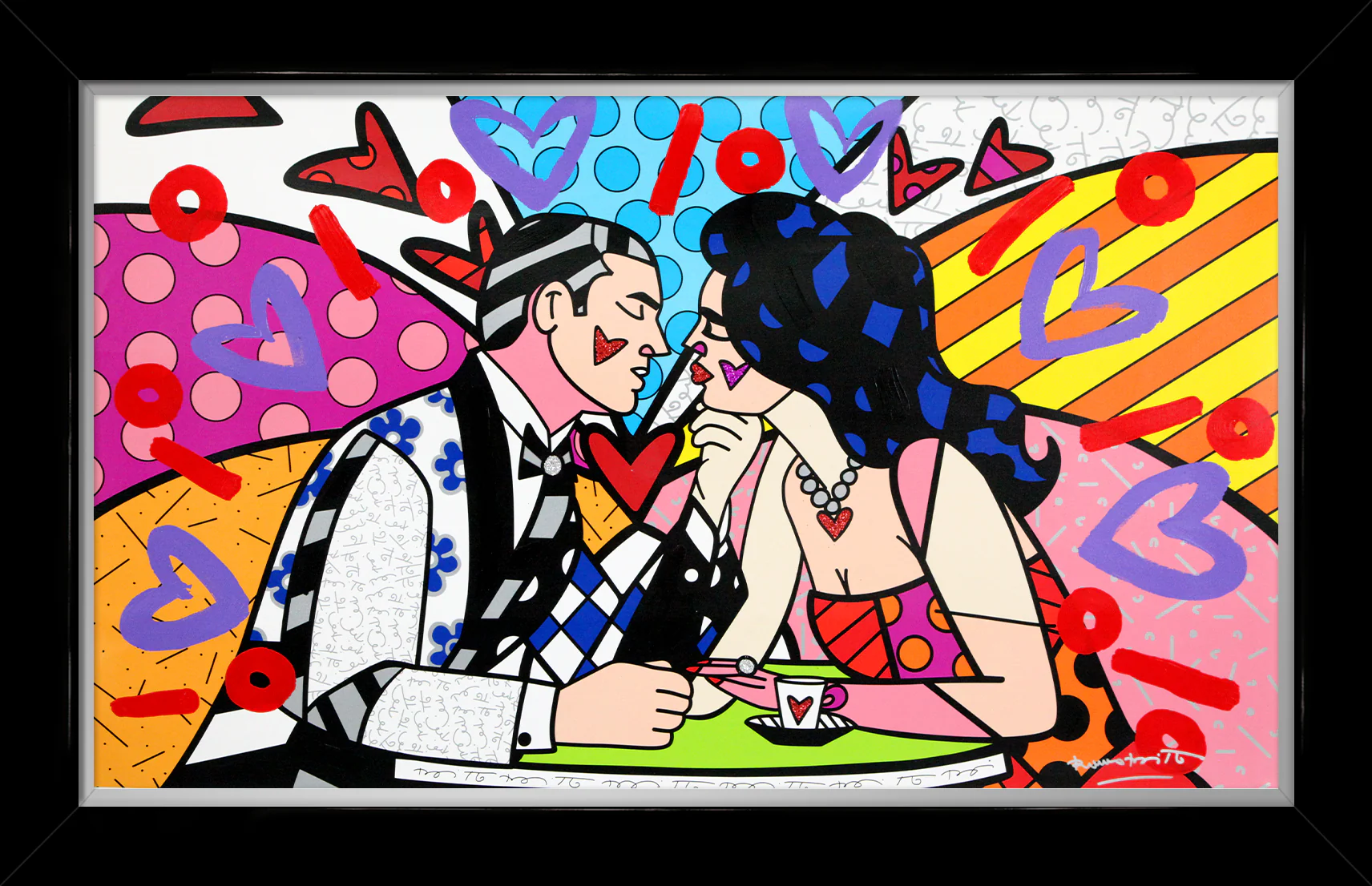 Dinner Date - Mixed Media Original - Image 6