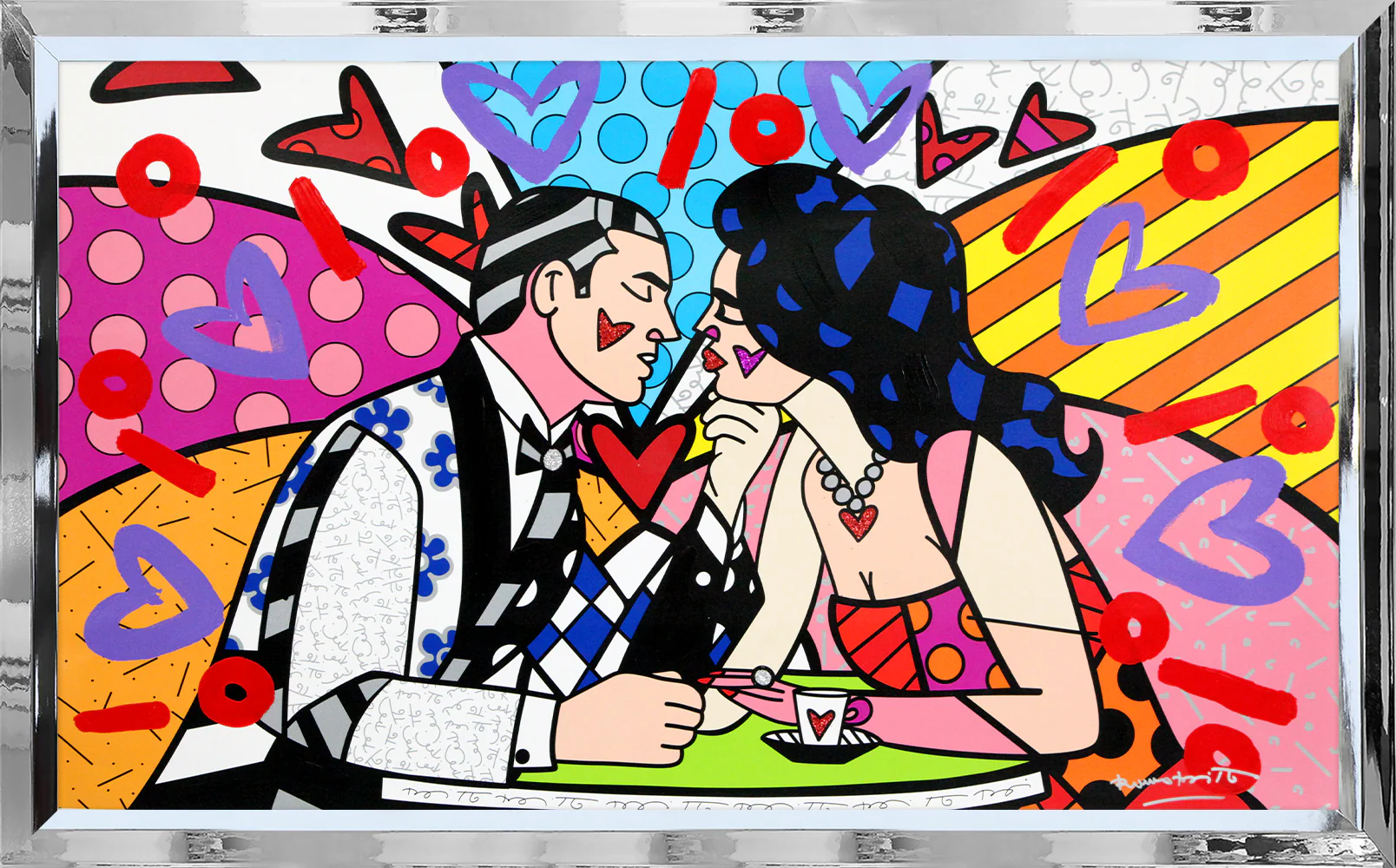 Dinner Date - Mixed Media Original - Image 8