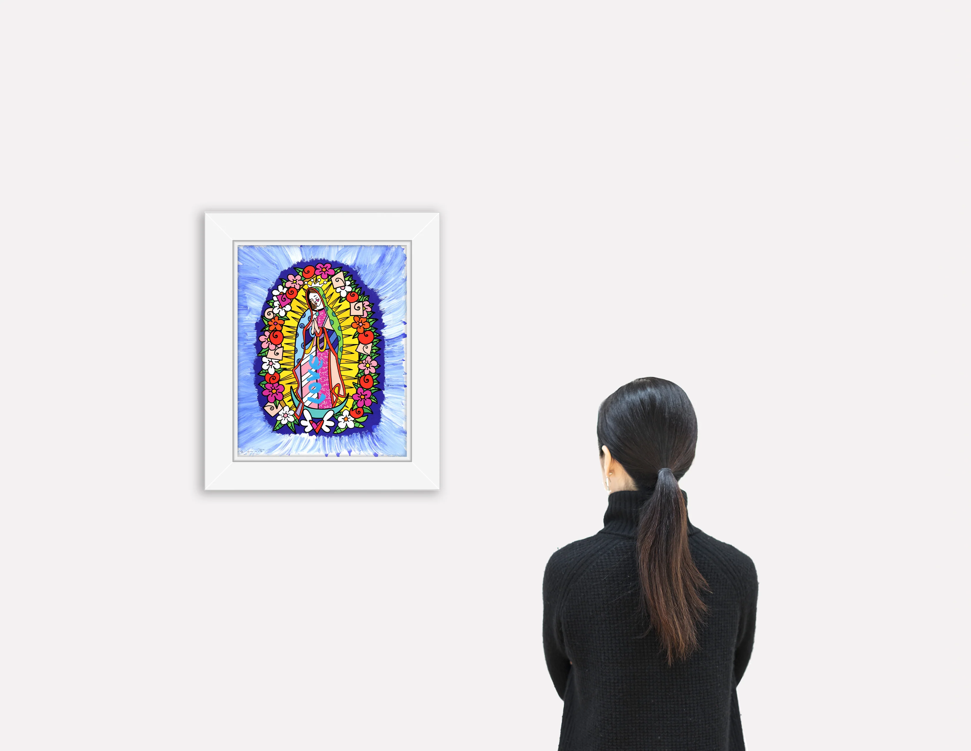 Divine Blue - Mixed Media Original - Image 3