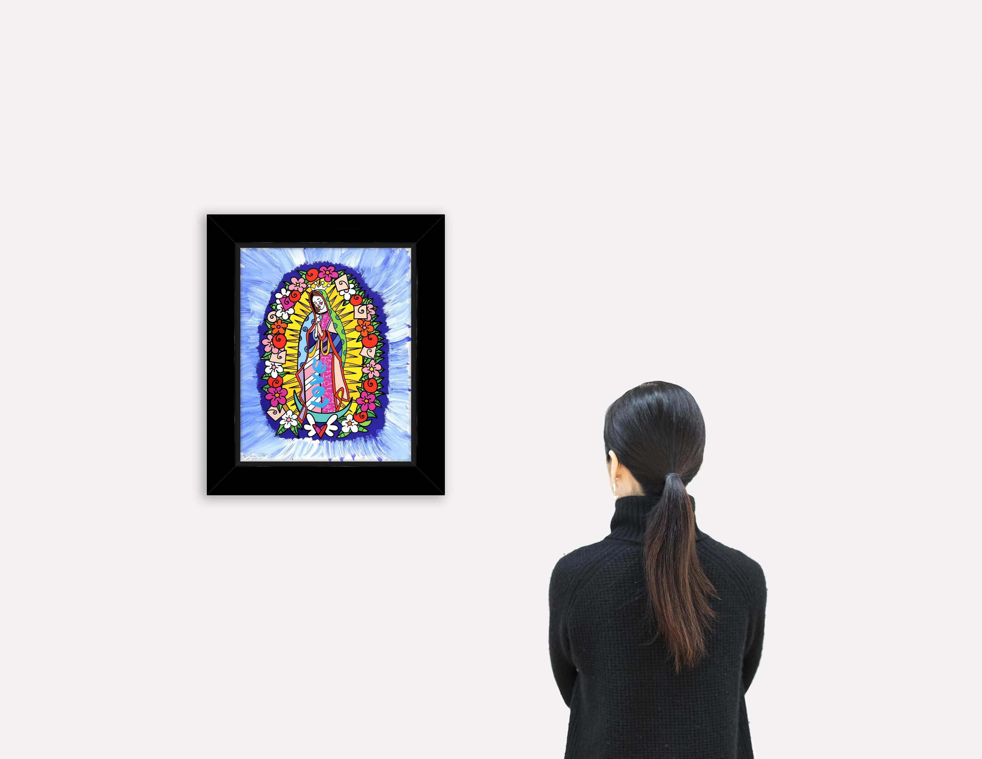 Divine Blue - Mixed Media Original - Image 4