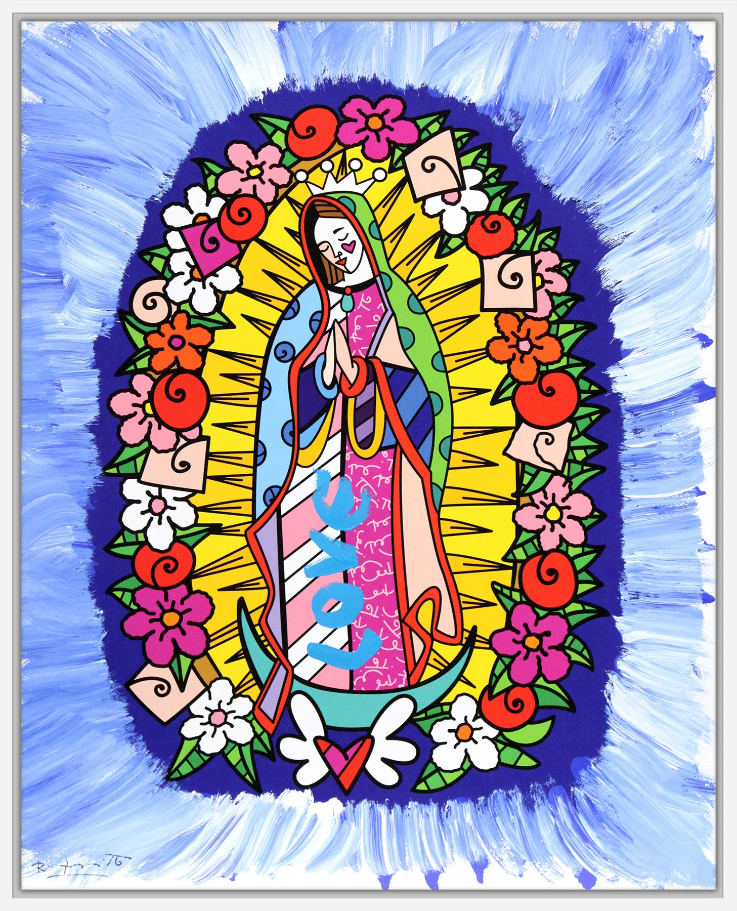 Divine Blue - Mixed Media Original - Image 6