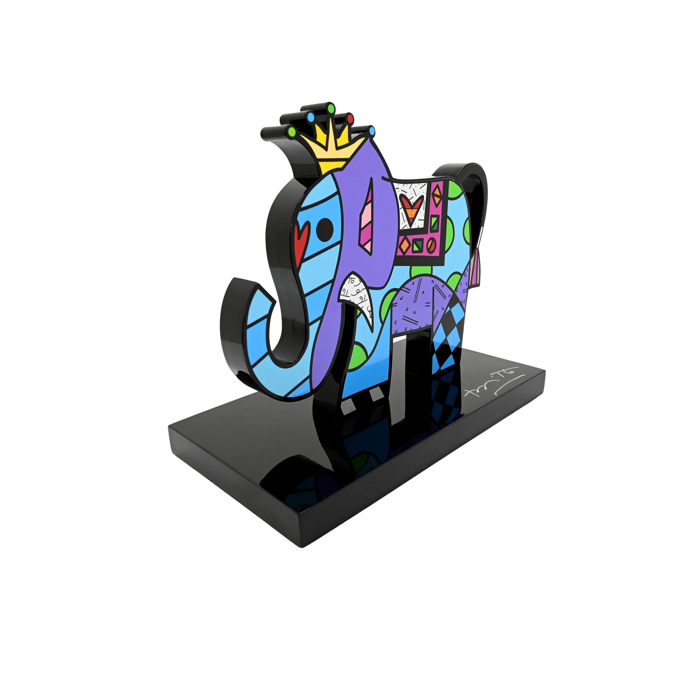 Elephant (Black Base) - Limited Edition Sculpture - Image 4