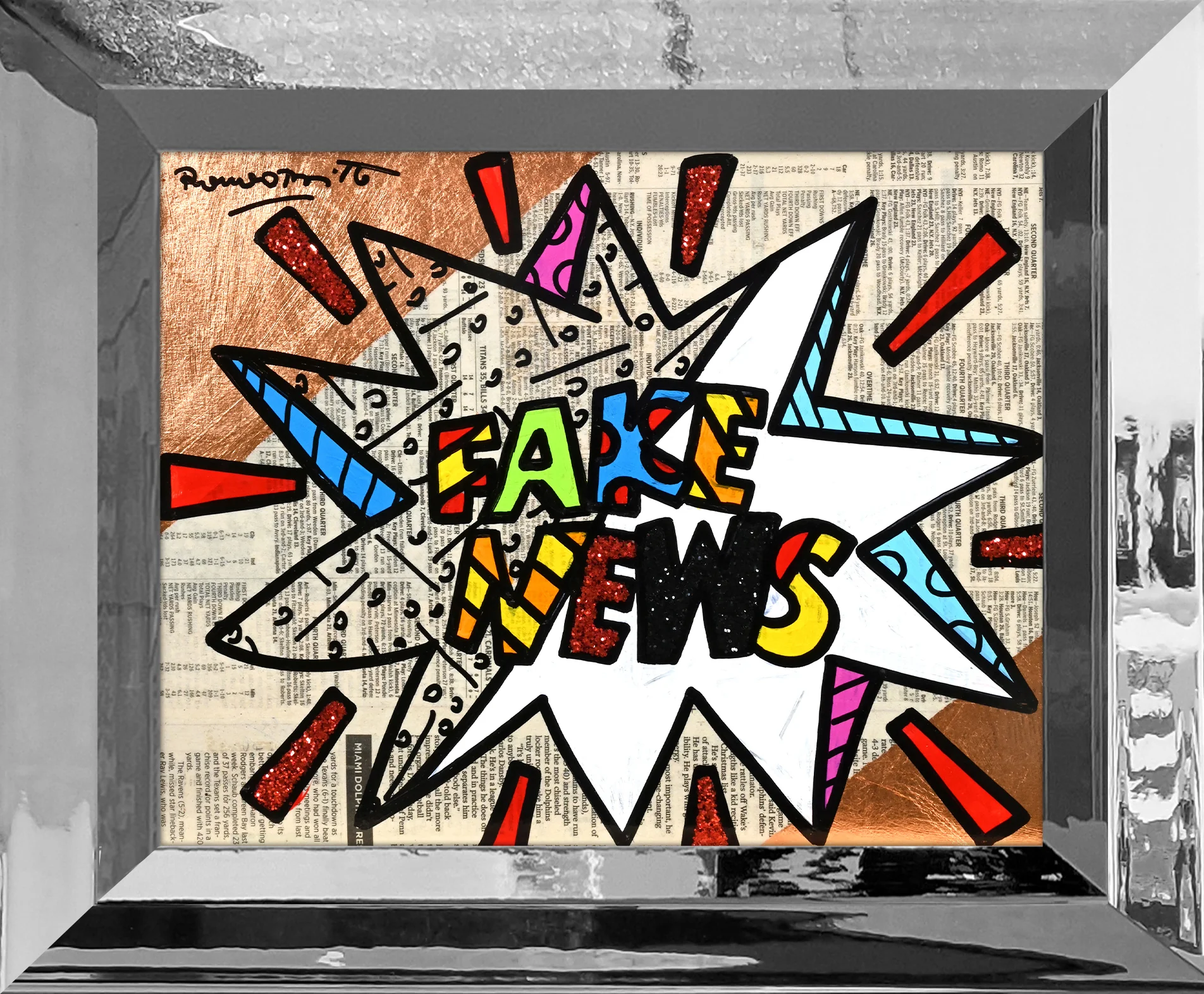 FAKE NEWS -  Original Painting - Image 10