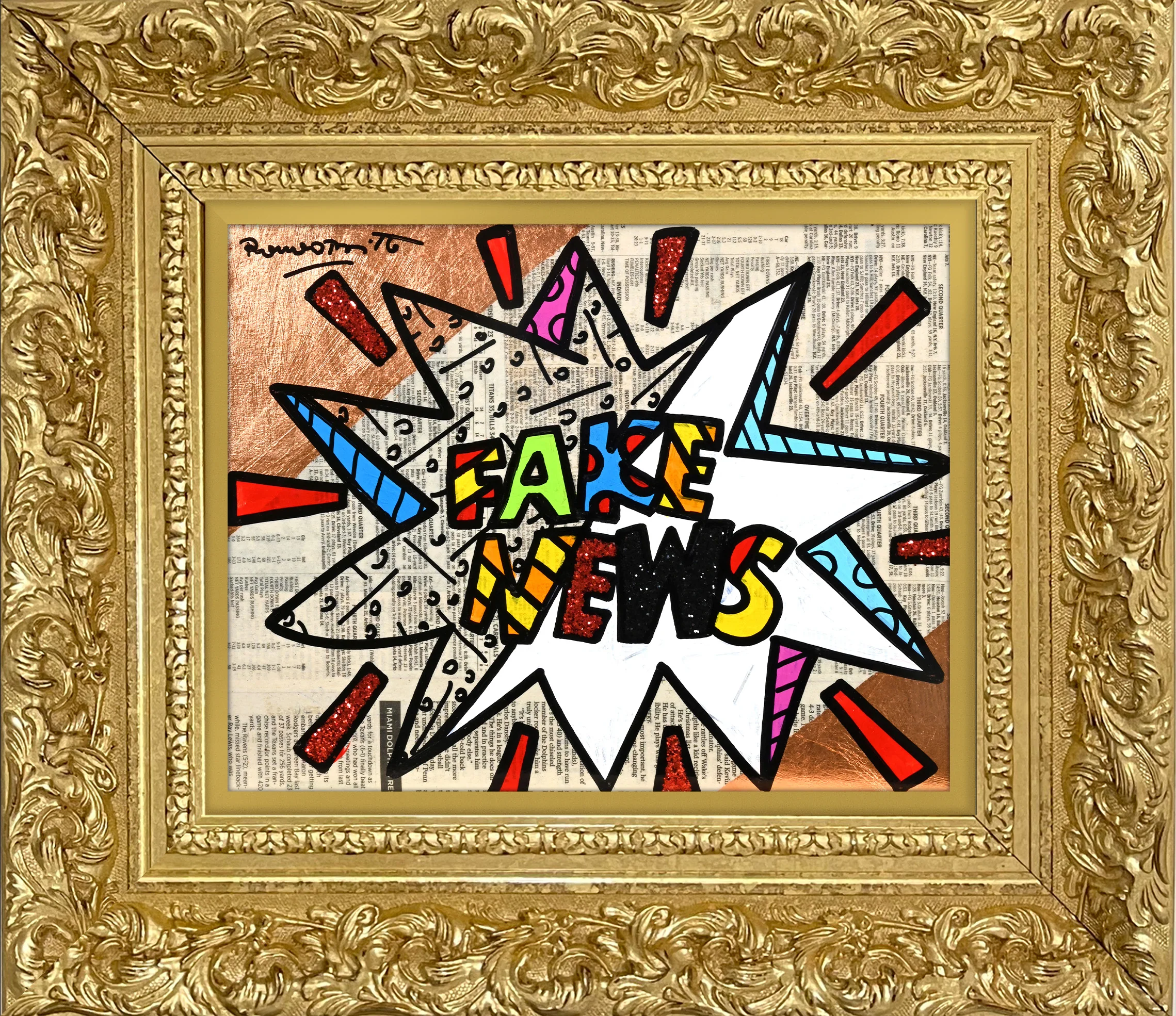 FAKE NEWS -  Original Painting - Image 11