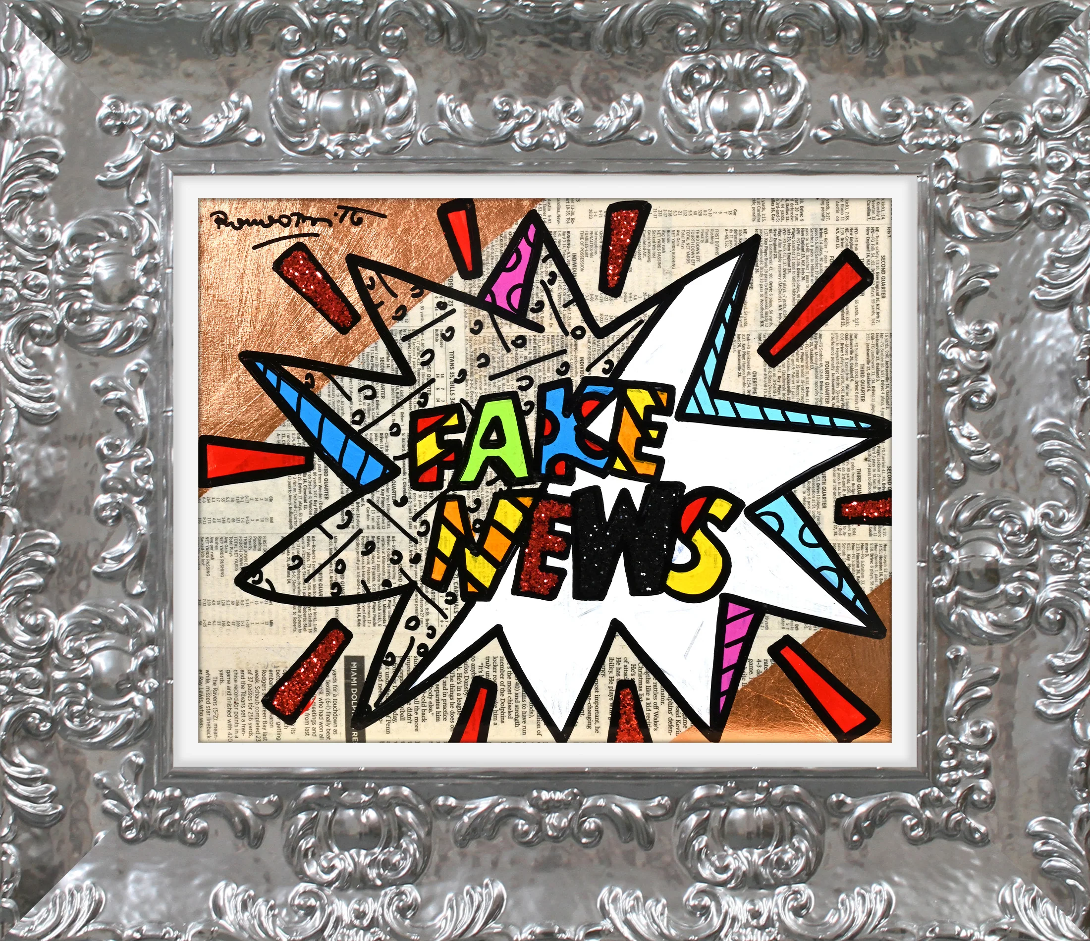 FAKE NEWS -  Original Painting - Image 12