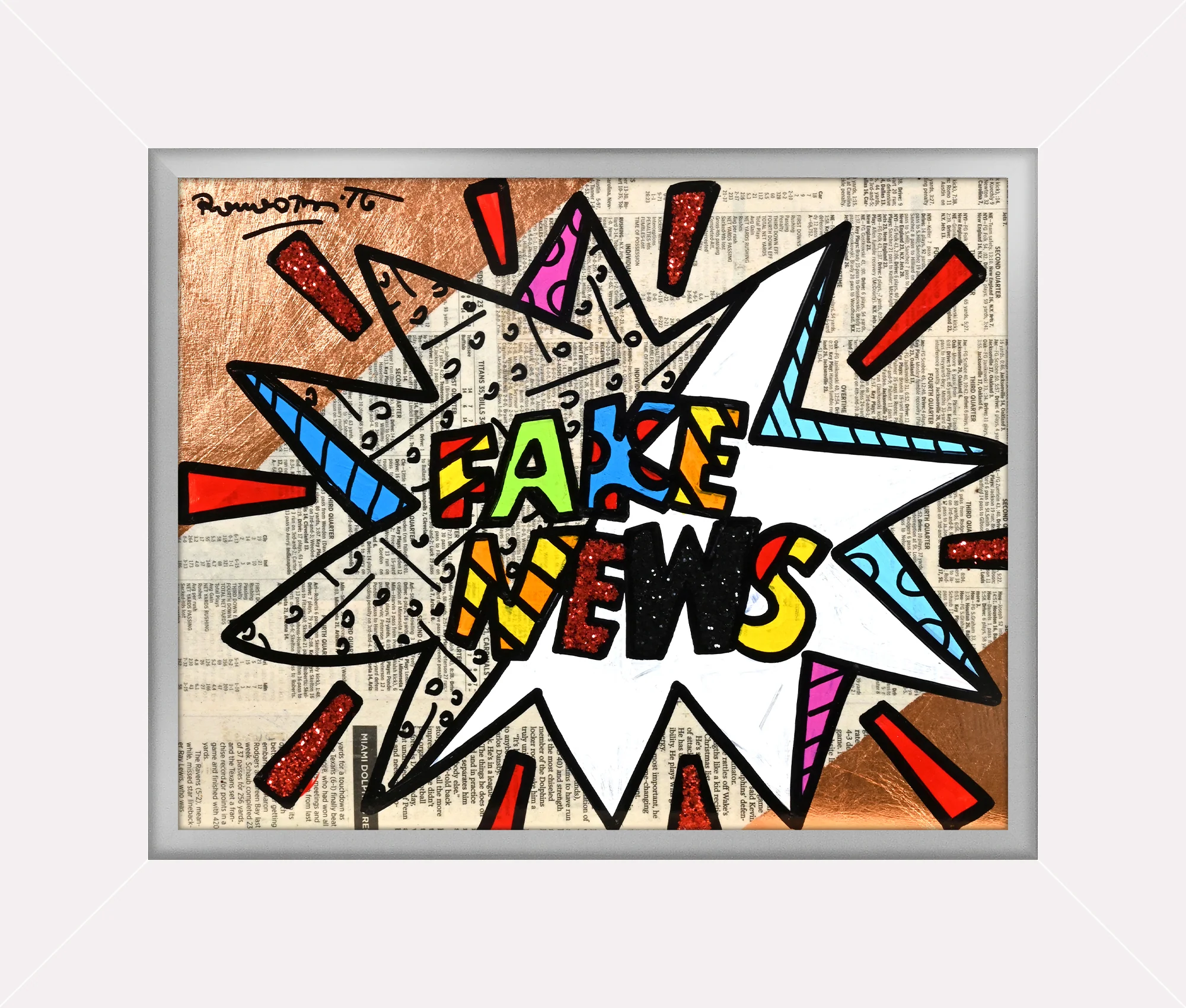 FAKE NEWS -  Original Painting - Image 13