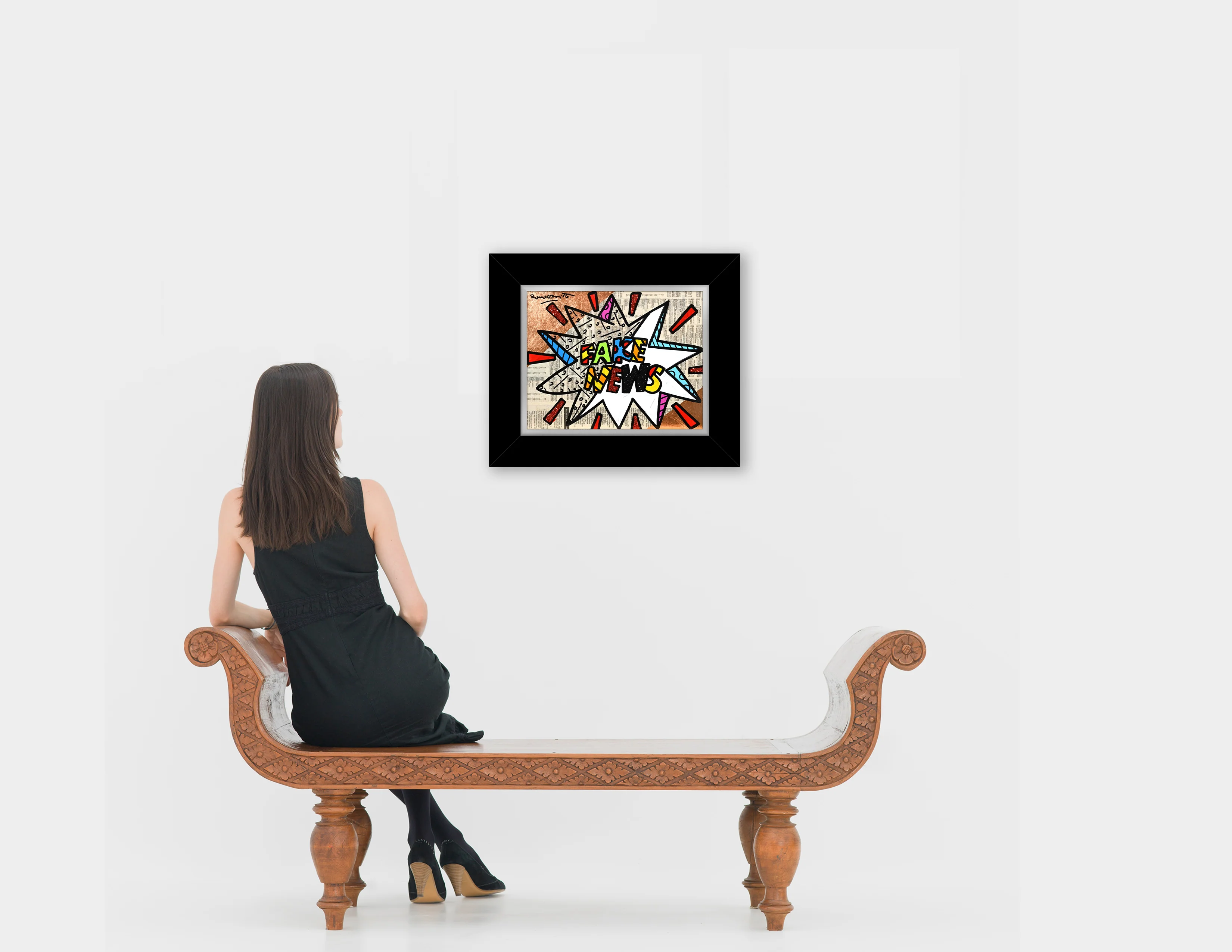 FAKE NEWS -  Original Painting - Image 3