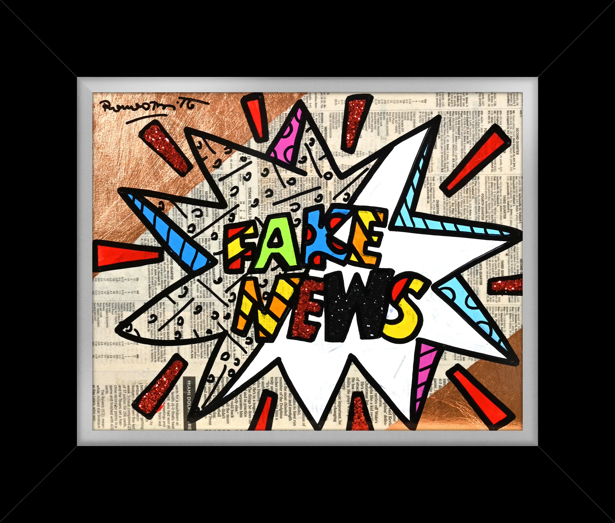FAKE NEWS -  Original Painting - Image 5