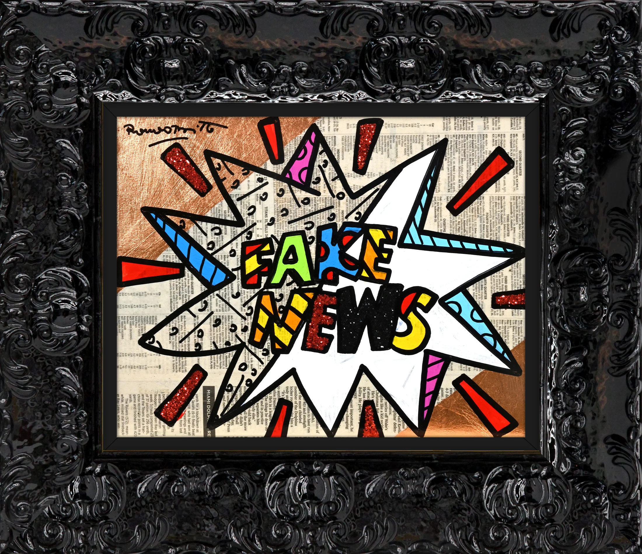 FAKE NEWS -  Original Painting - Image 6