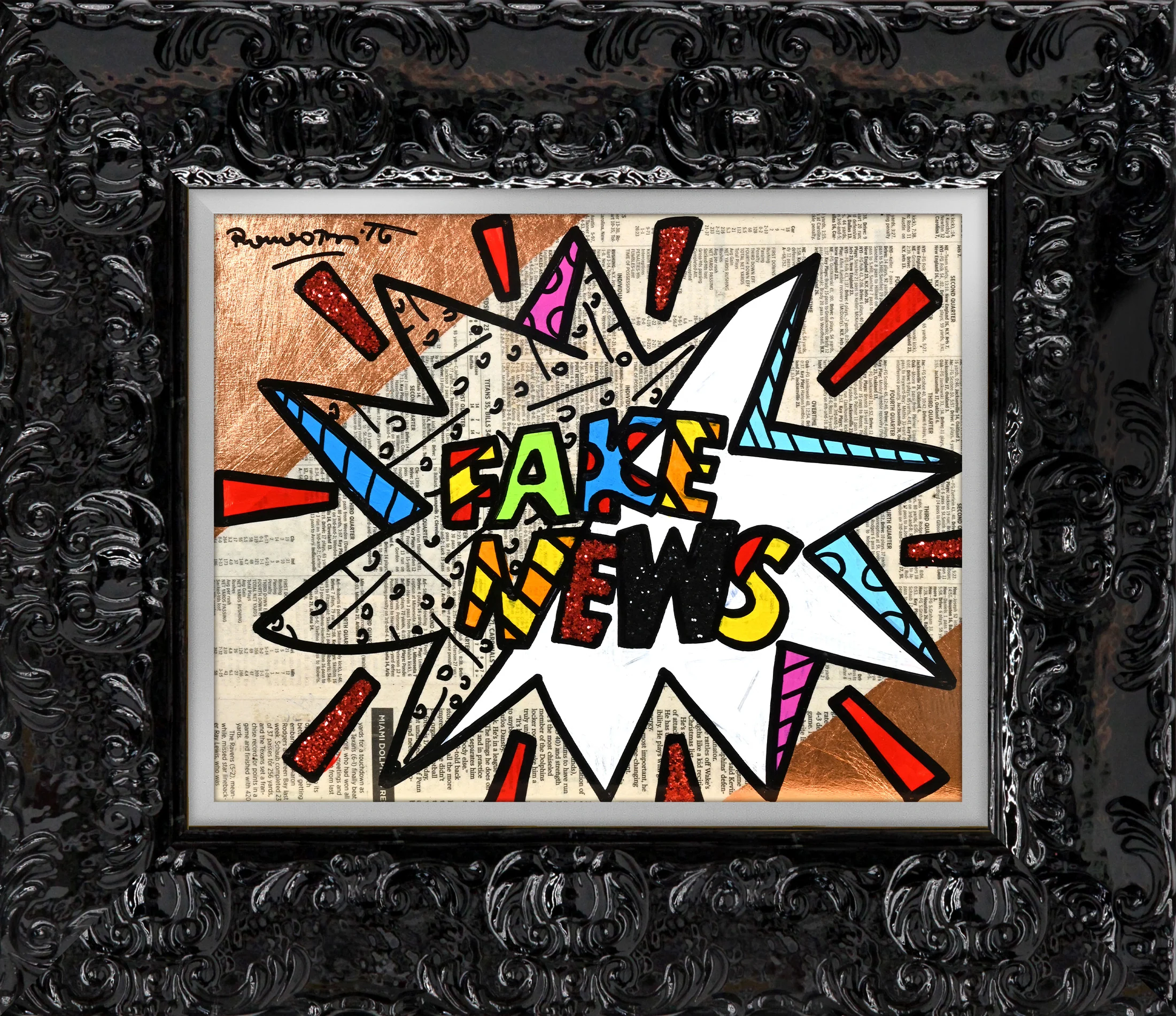 FAKE NEWS -  Original Painting - Image 7