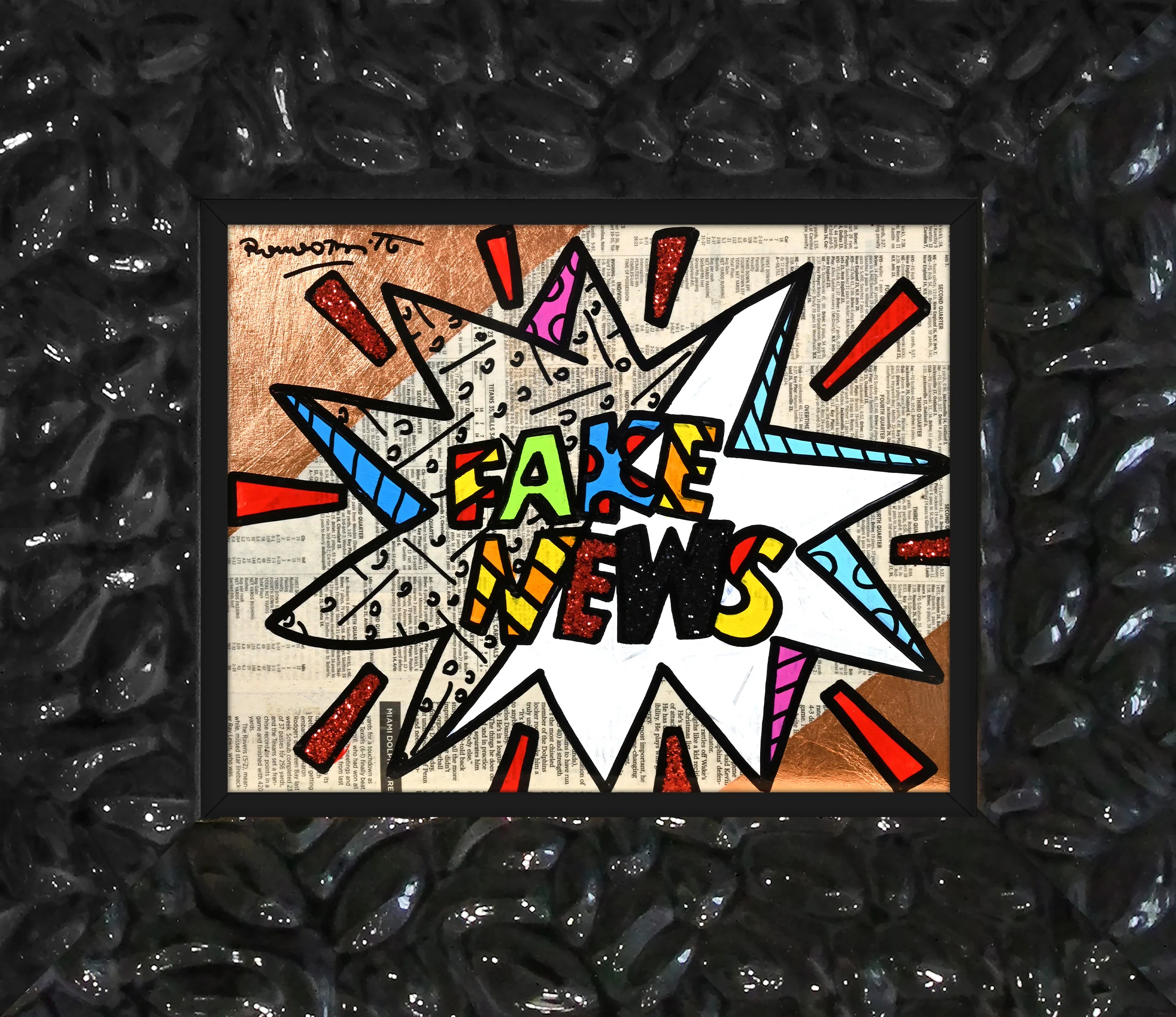 FAKE NEWS -  Original Painting - Image 8