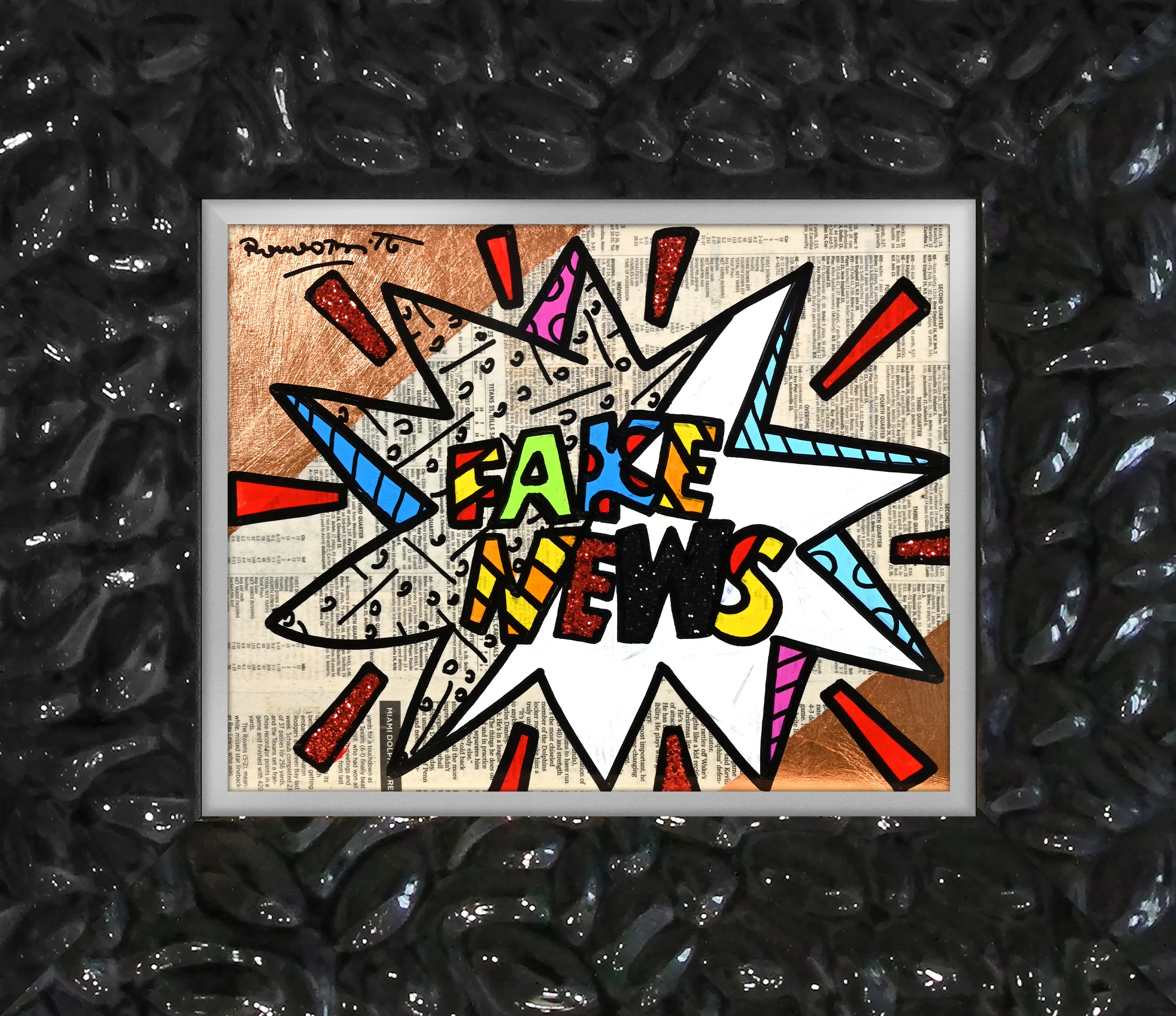 FAKE NEWS -  Original Painting - Image 9