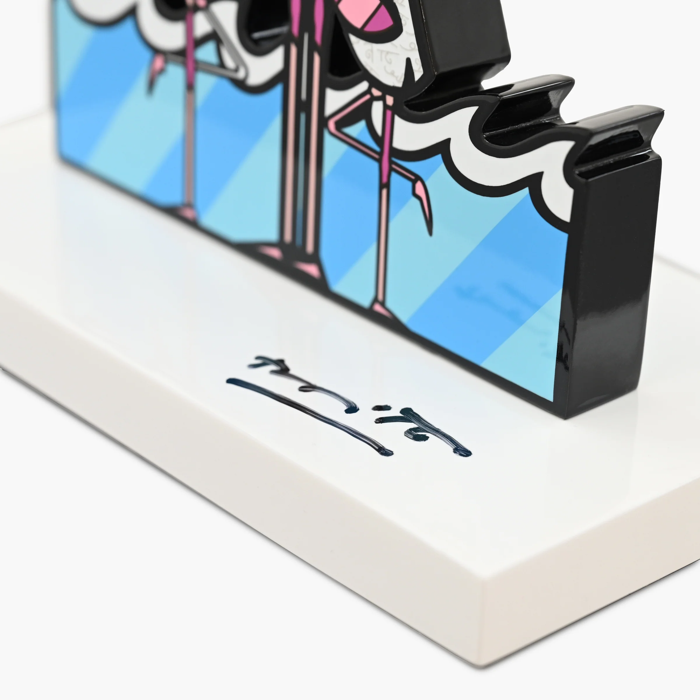 Flamingos (White Base) - Limited Edition Sculpture - Image 5