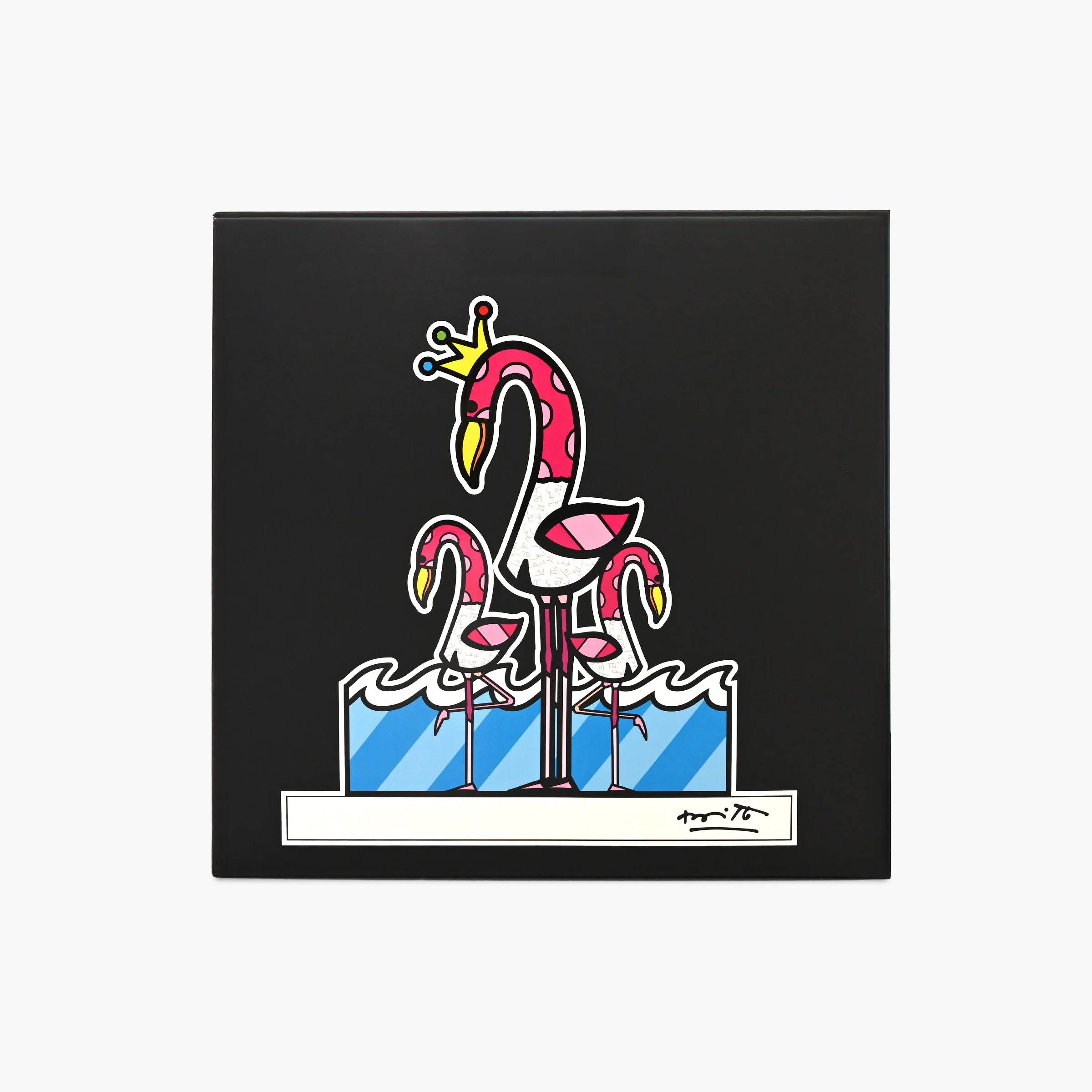 Flamingos (White Base) - Limited Edition Sculpture - Image 7
