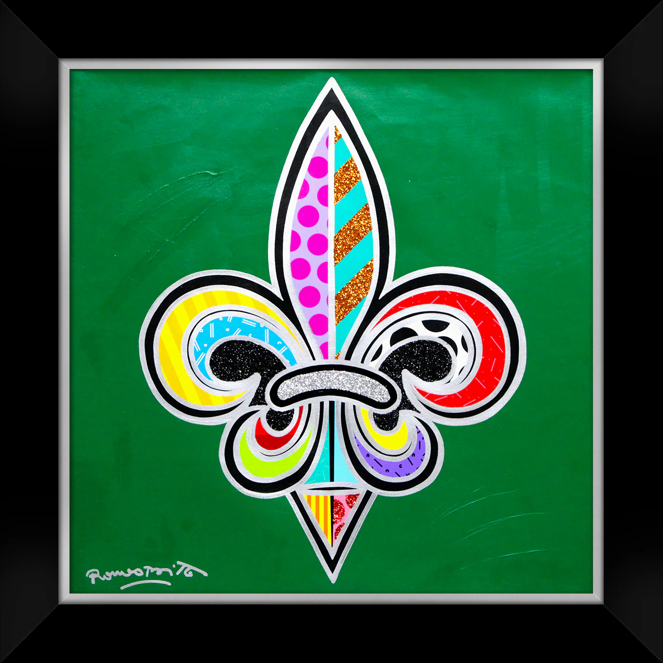 Fleur-De-Lis - Mixed Media Original - Image 3