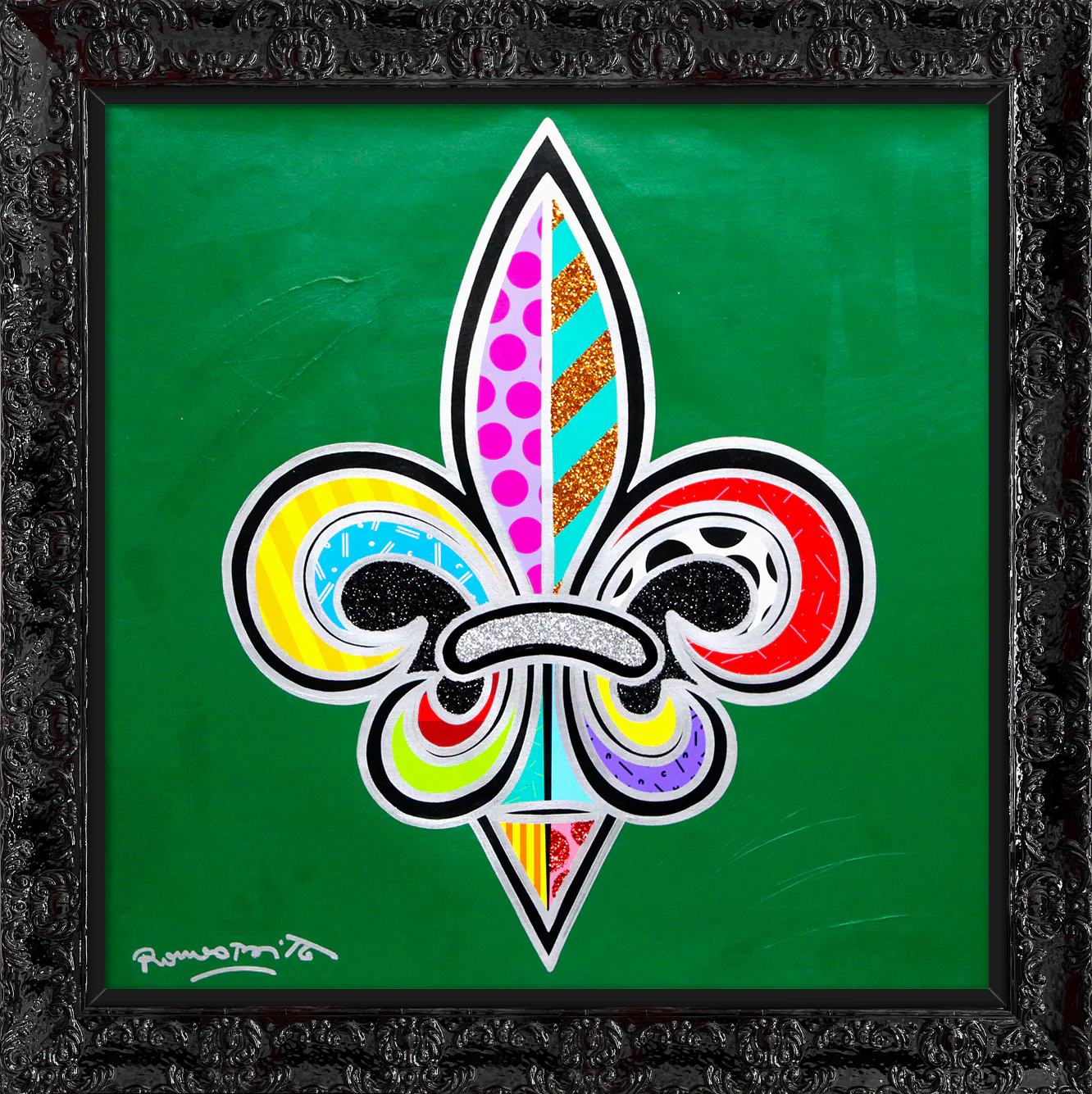 Fleur-De-Lis - Mixed Media Original - Image 4