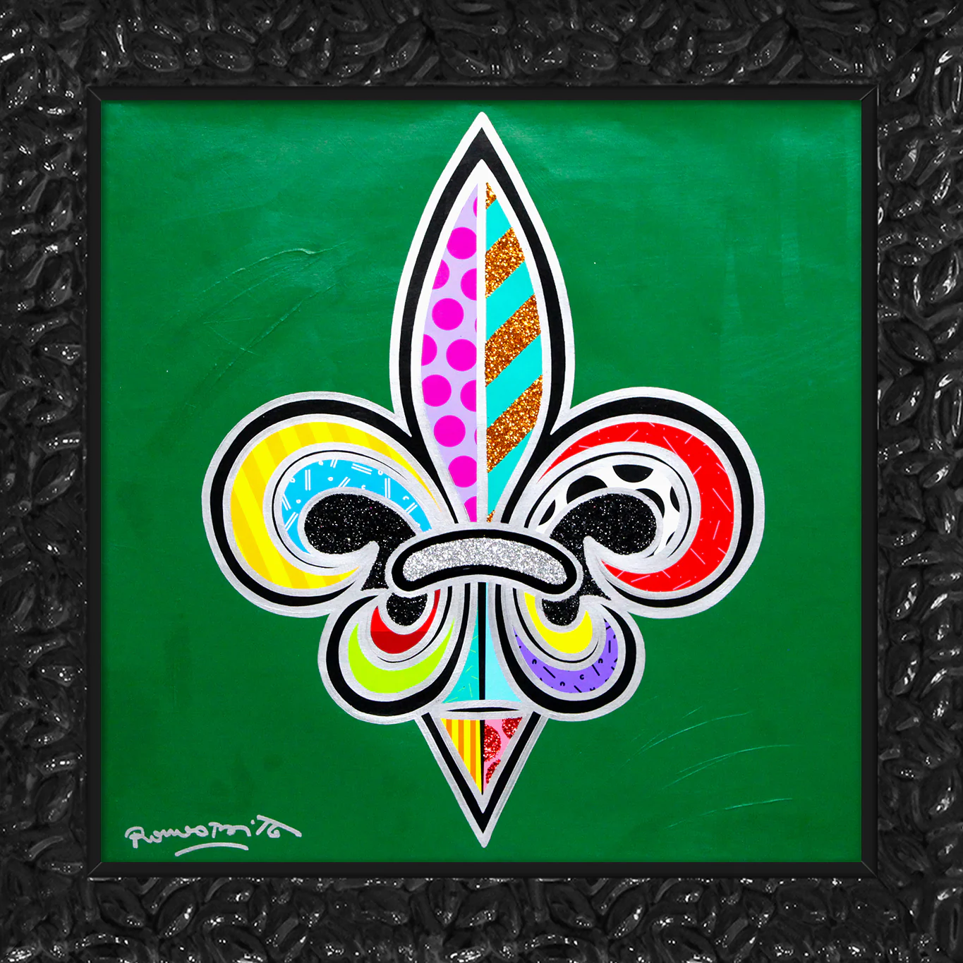 Fleur-De-Lis - Mixed Media Original - Image 6