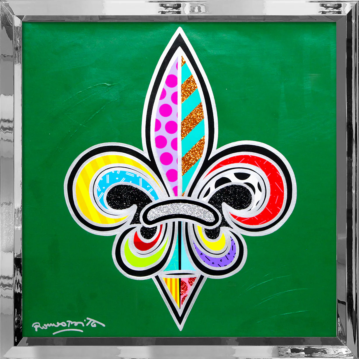 Fleur-De-Lis - Mixed Media Original - Image 8
