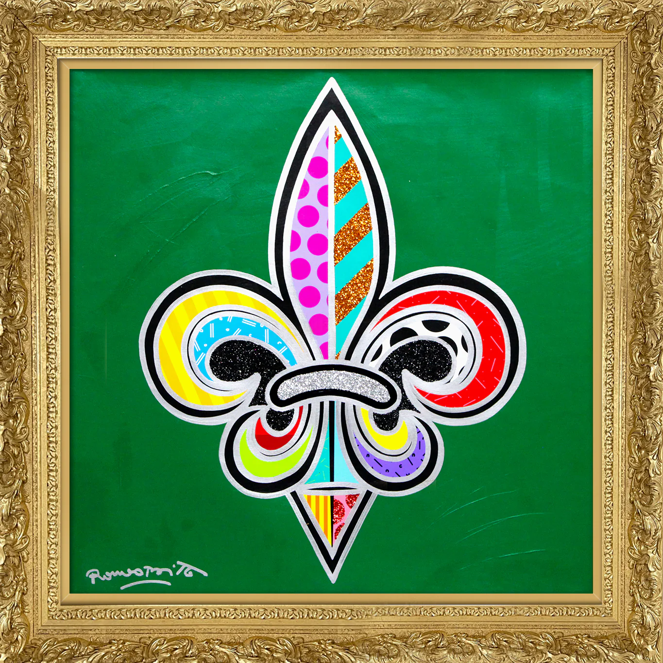 Fleur-De-Lis - Mixed Media Original - Image 9