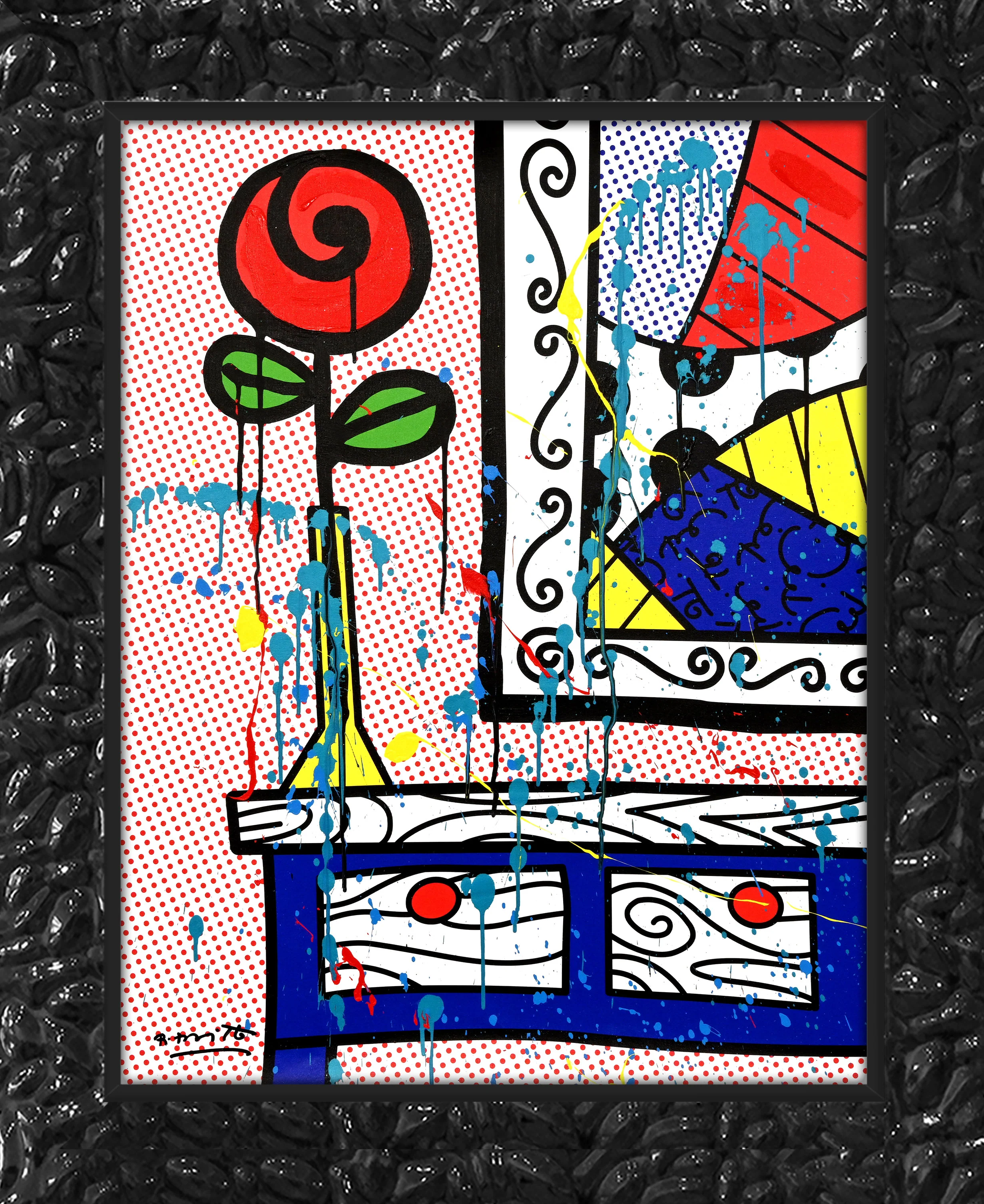 Flower On The Table - Mixed Media Original - Image 10