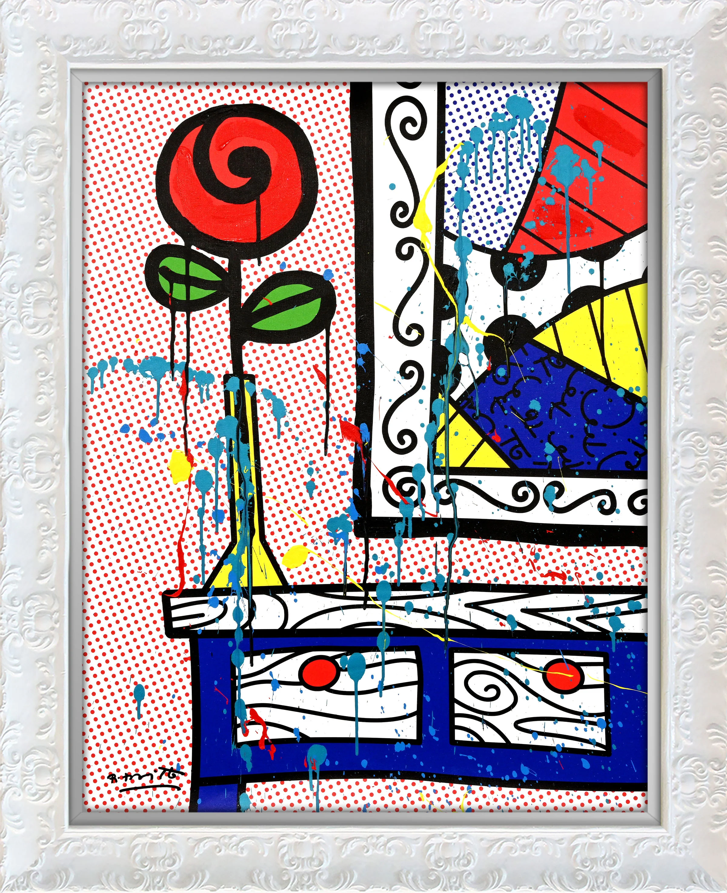 Flower On The Table - Mixed Media Original - Image 16