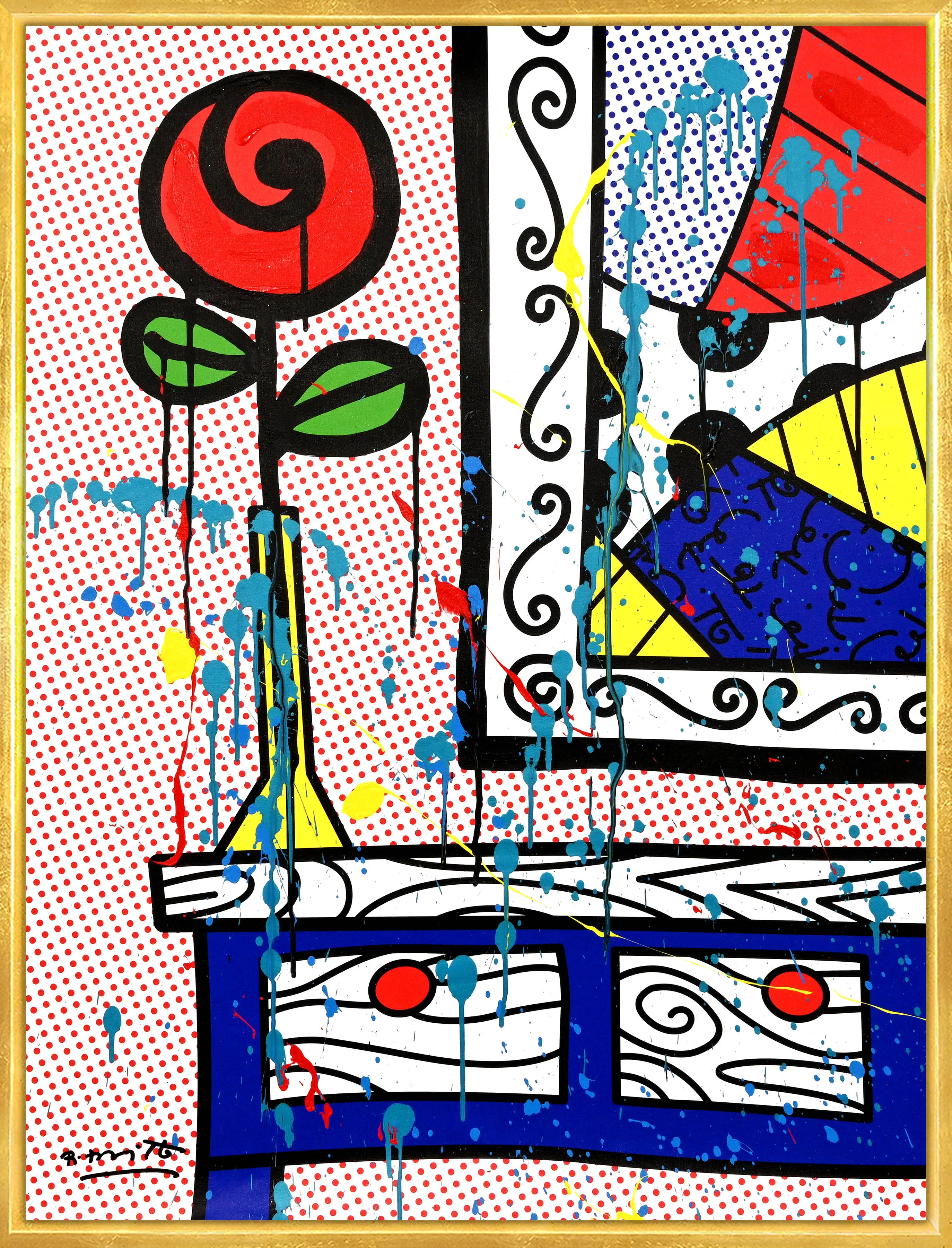 Flower On The Table - Mixed Media Original - Image 20
