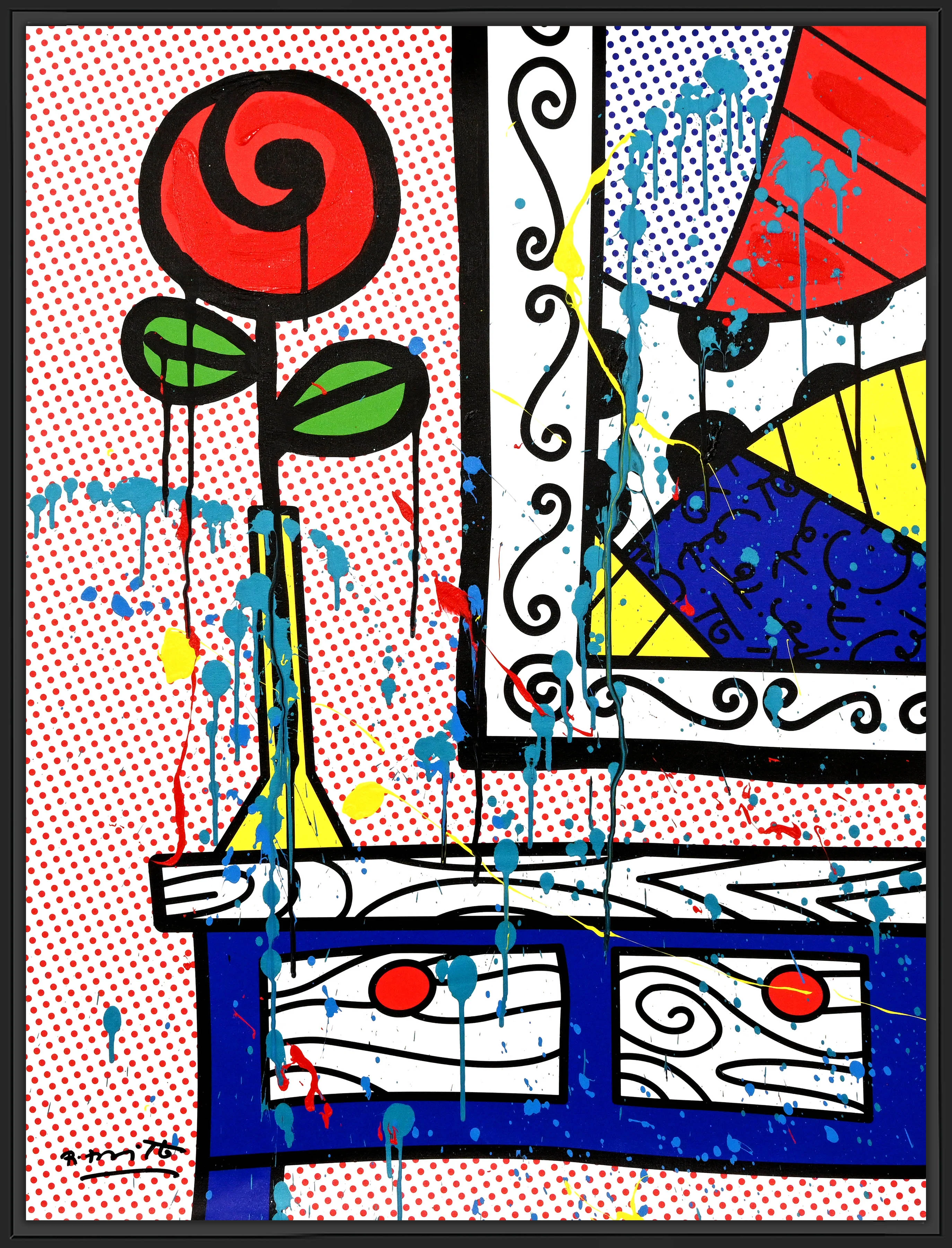 Flower On The Table - Mixed Media Original - Image 21