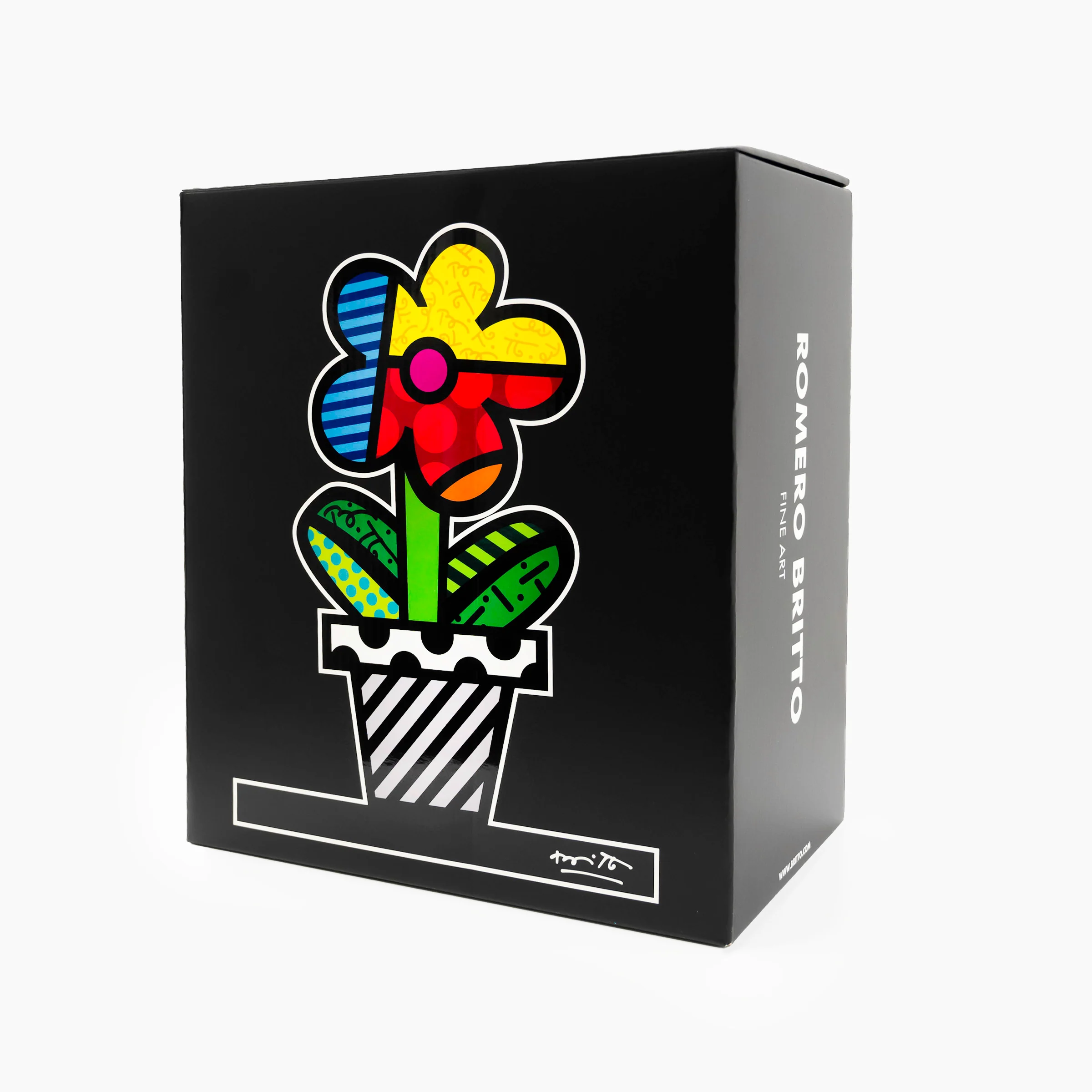 Flower Pot (Black Base) - Limited Edition Sculpture - Image 6