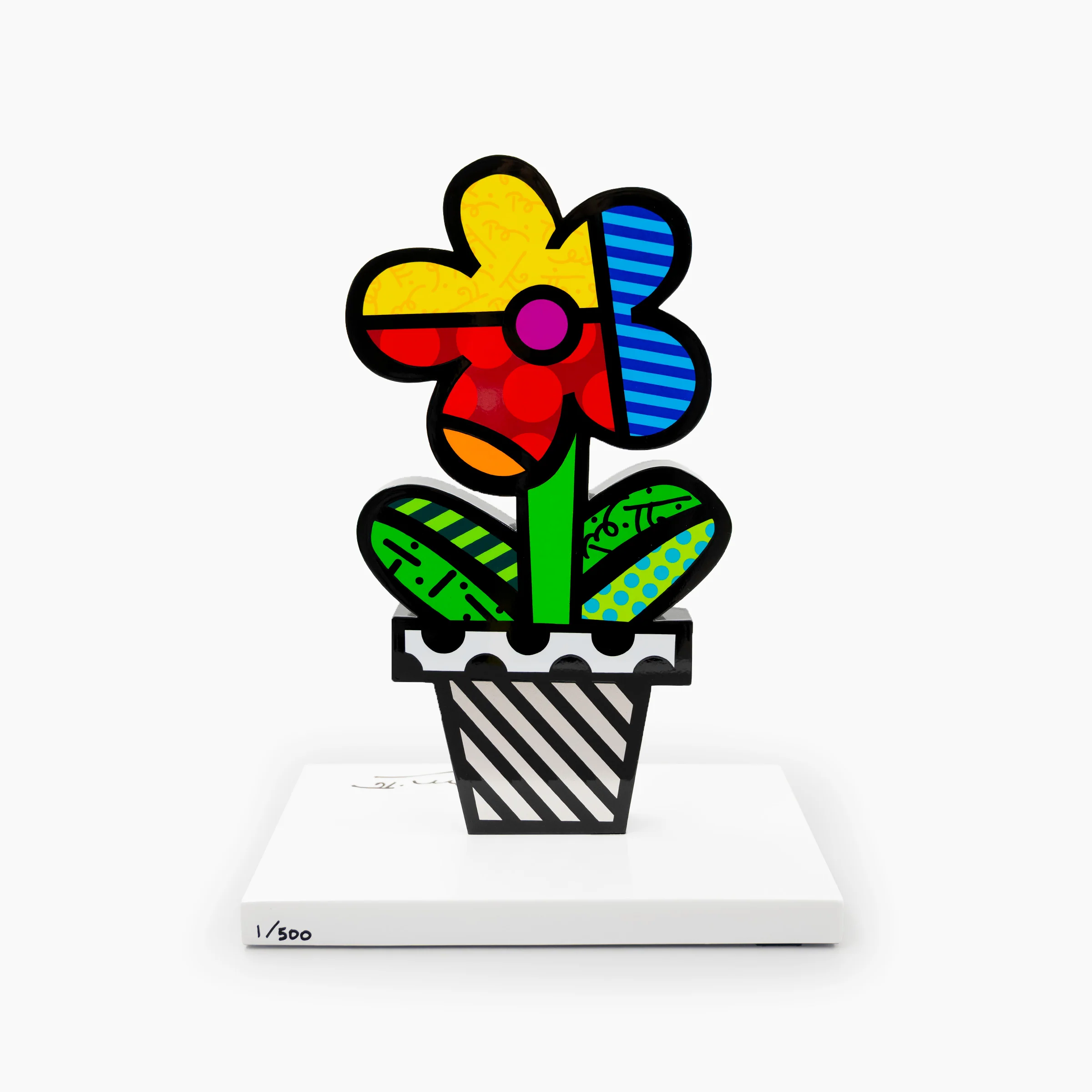 Flower Pot (White Base) - Limited Edition Sculpture - Image 4