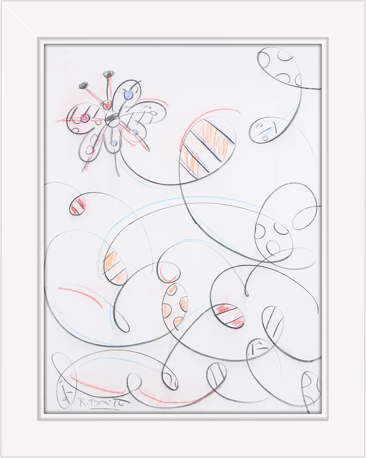 FLY AWAY (BUTTERFLY FLIGHT) -  Original Drawing - Image 17