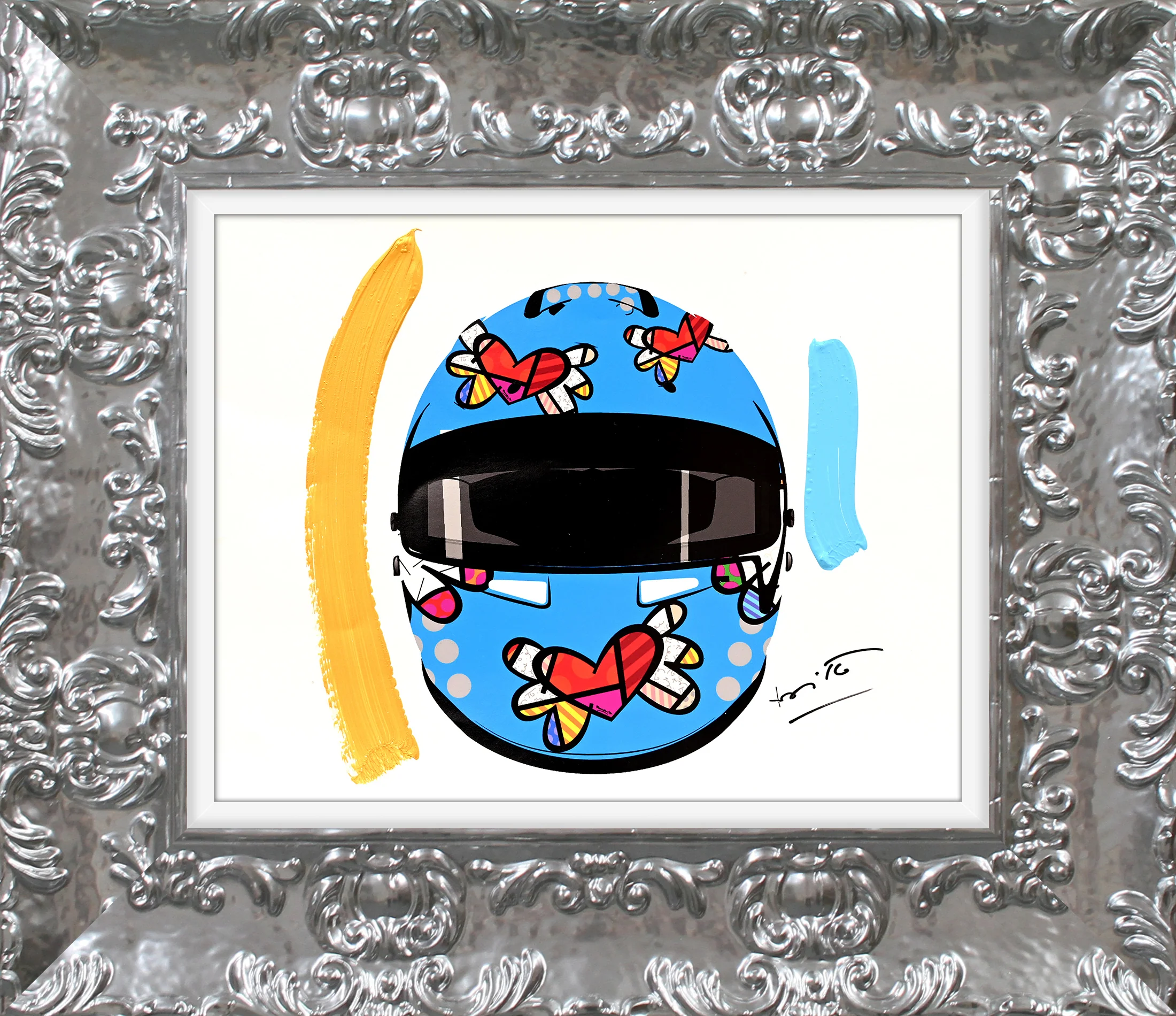 Flying Heart Rider - Mixed Media Original - Image 10