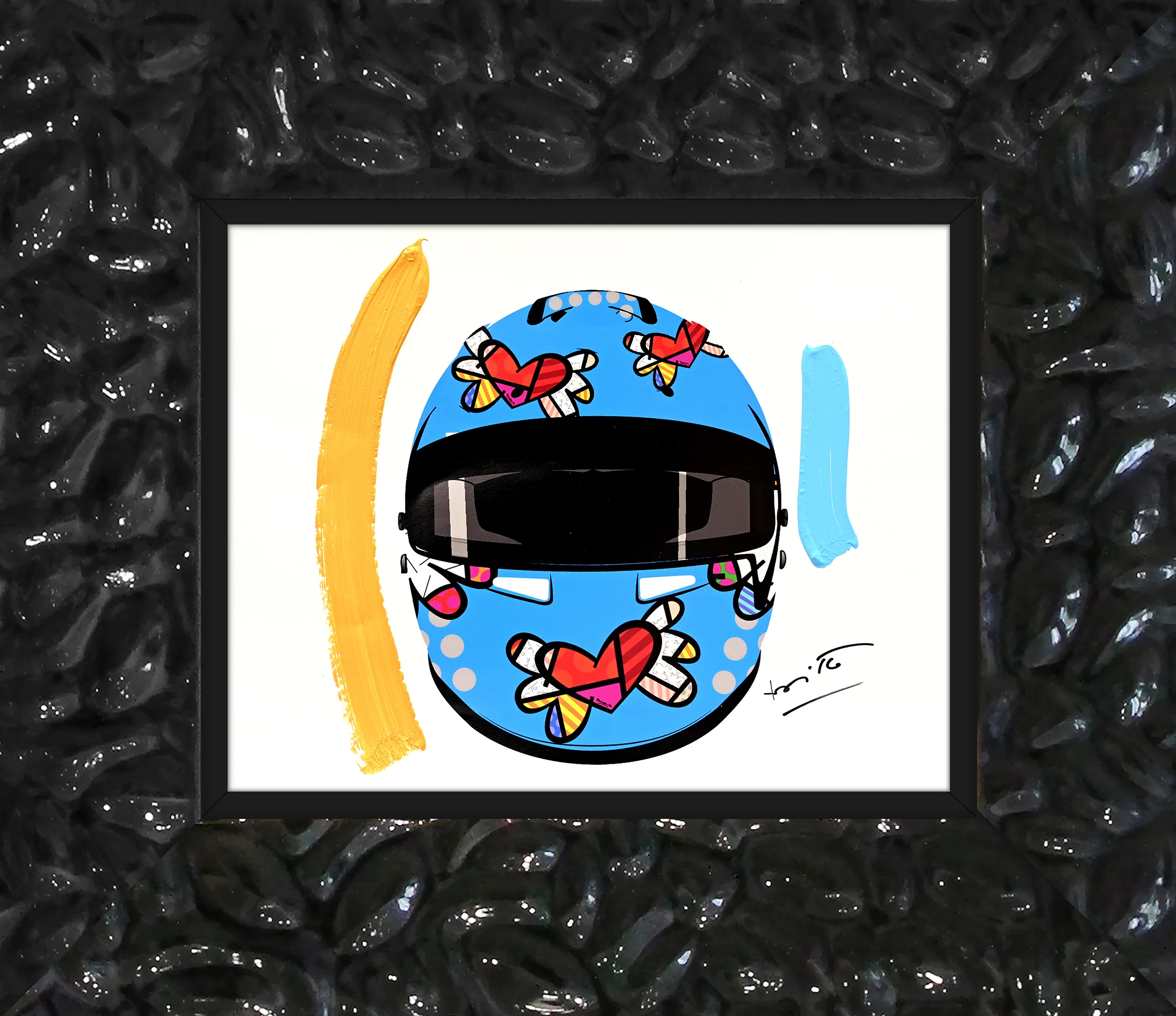 Flying Heart Rider - Mixed Media Original - Image 6