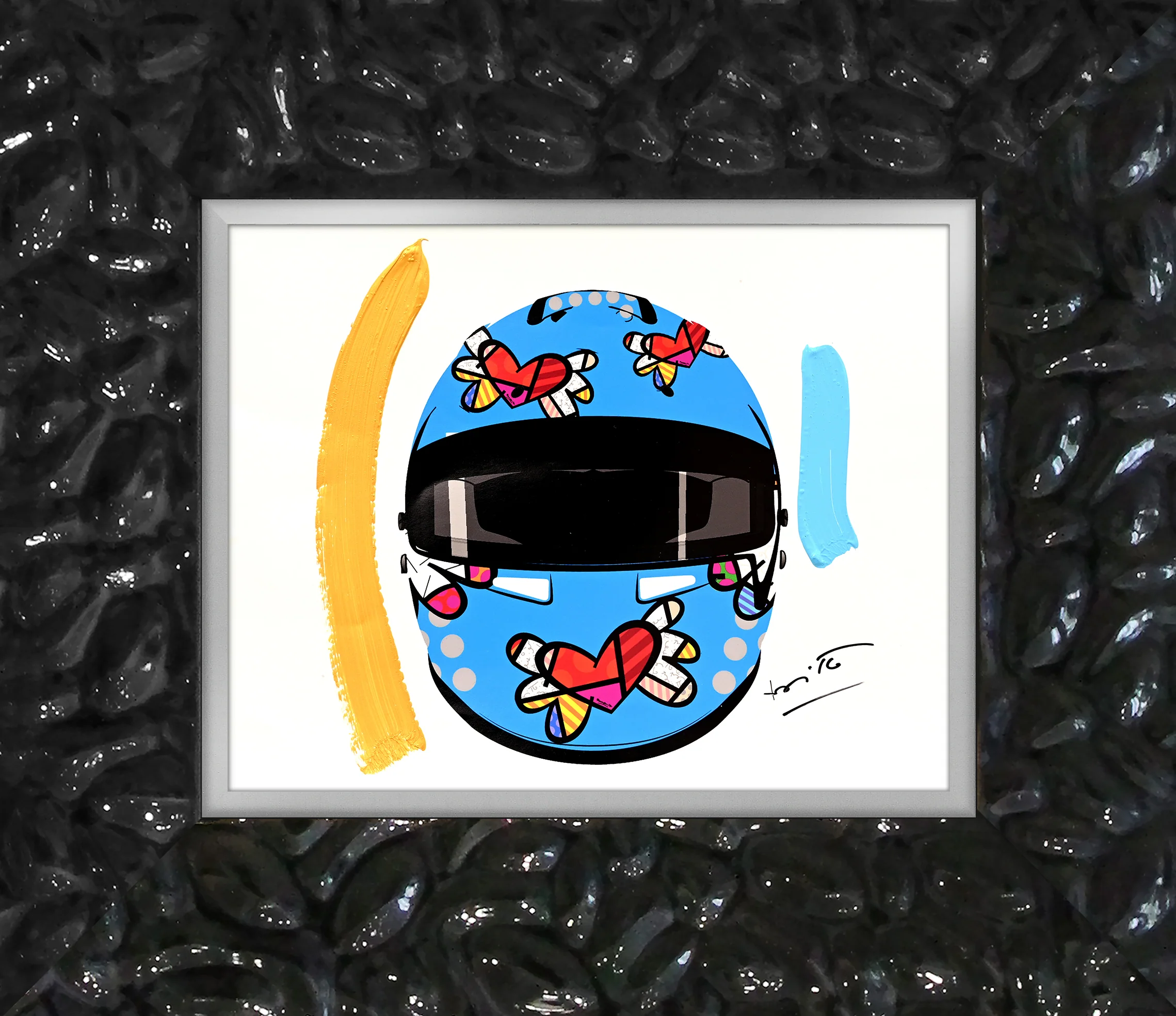 Flying Heart Rider - Mixed Media Original - Image 7