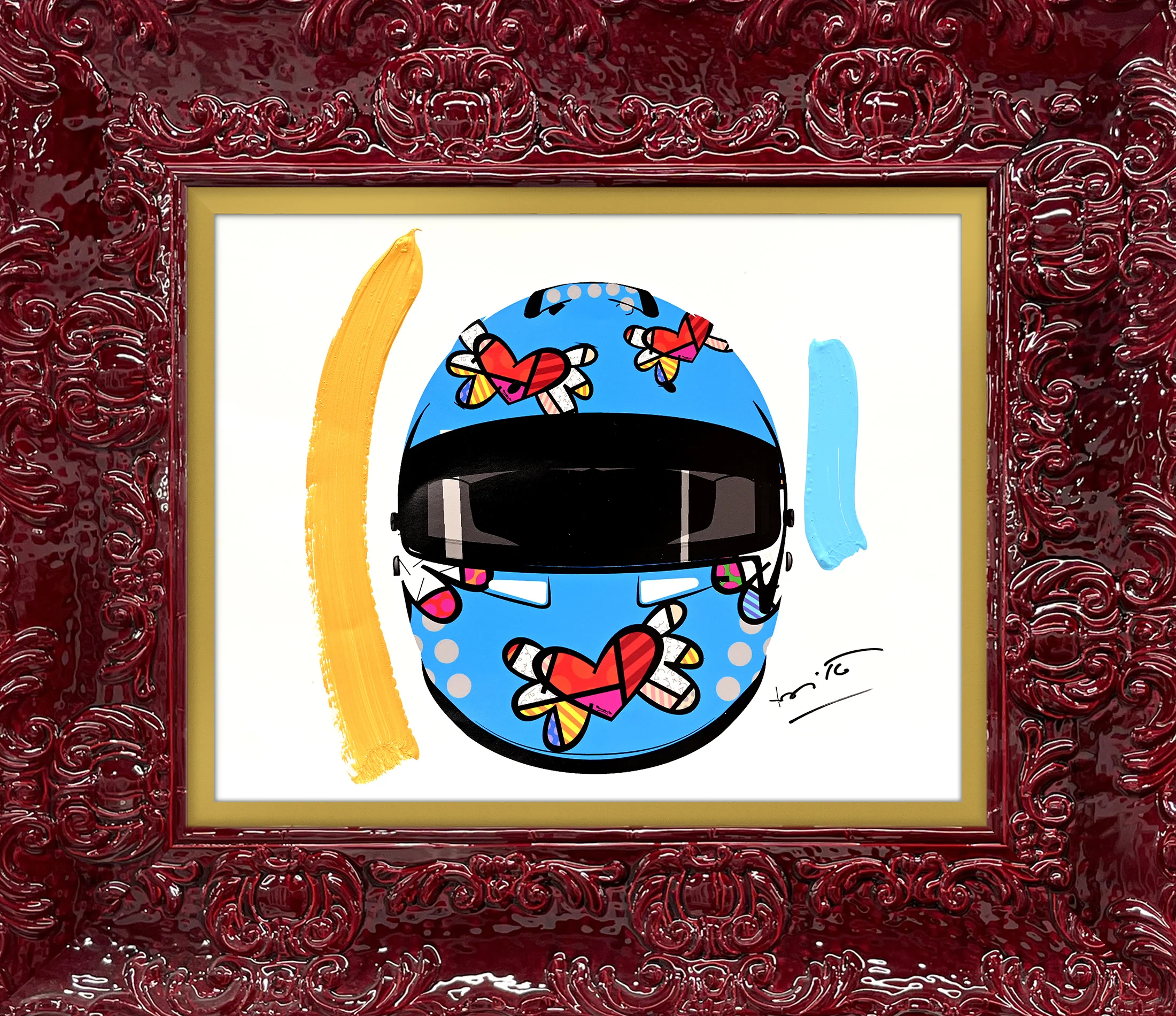 Flying Heart Rider - Mixed Media Original - Image 9