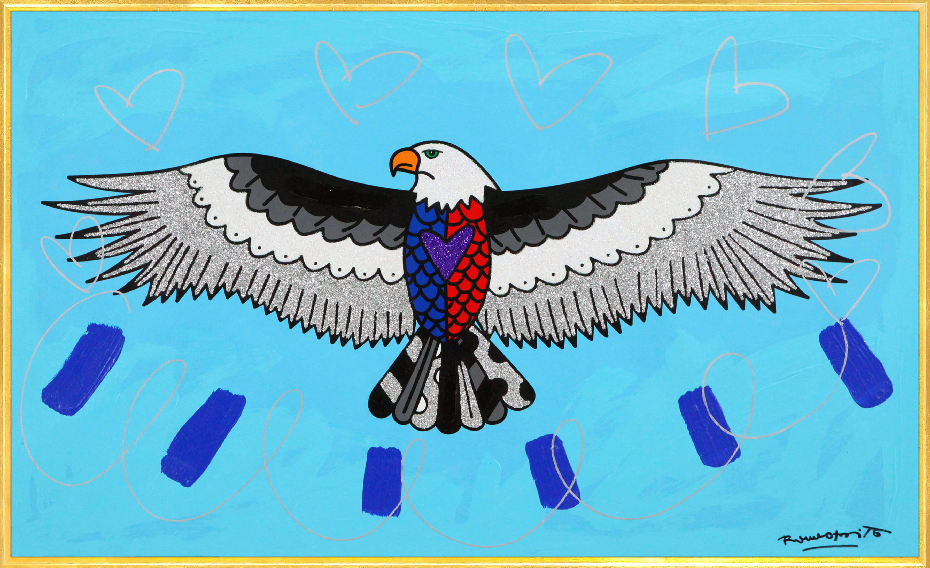 Free (Eagle) - Mixed Media Original - Image 13