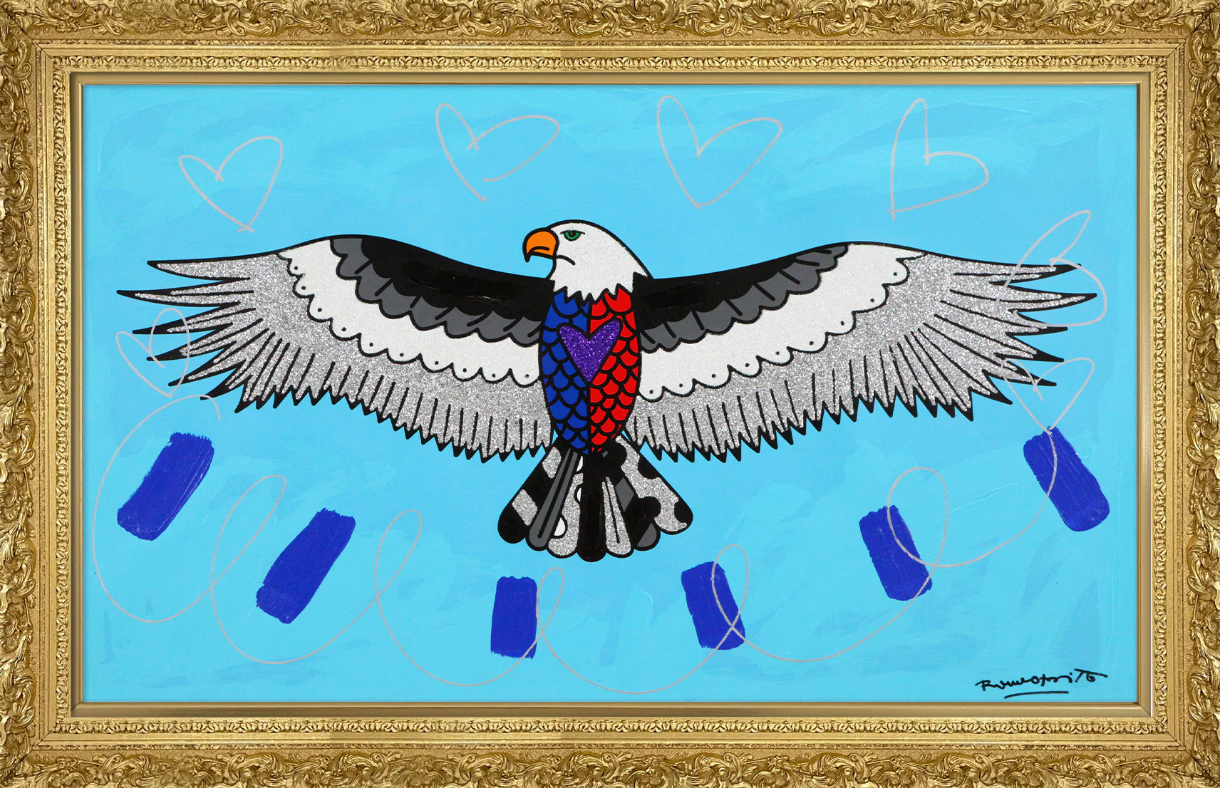 Free (Eagle) - Mixed Media Original - Image 2