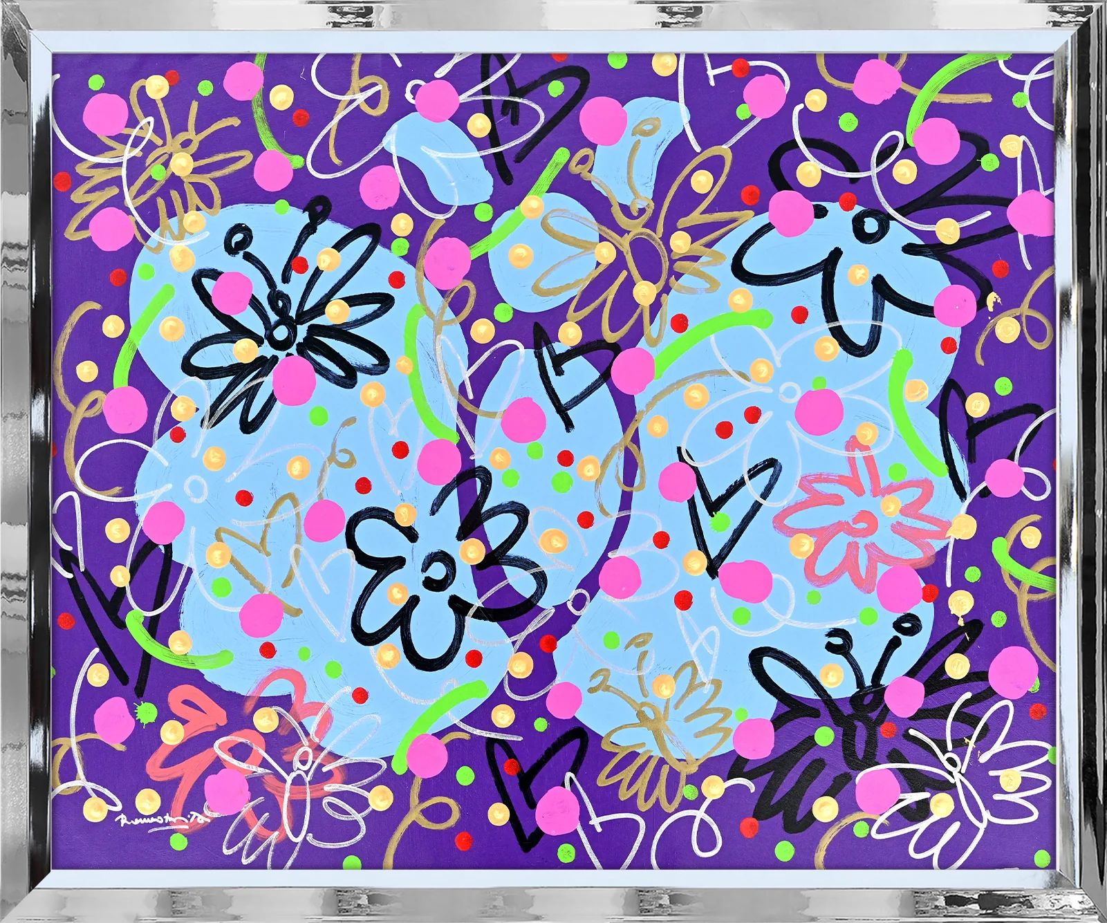 Garden Butterflies - Original Painting - Image 2